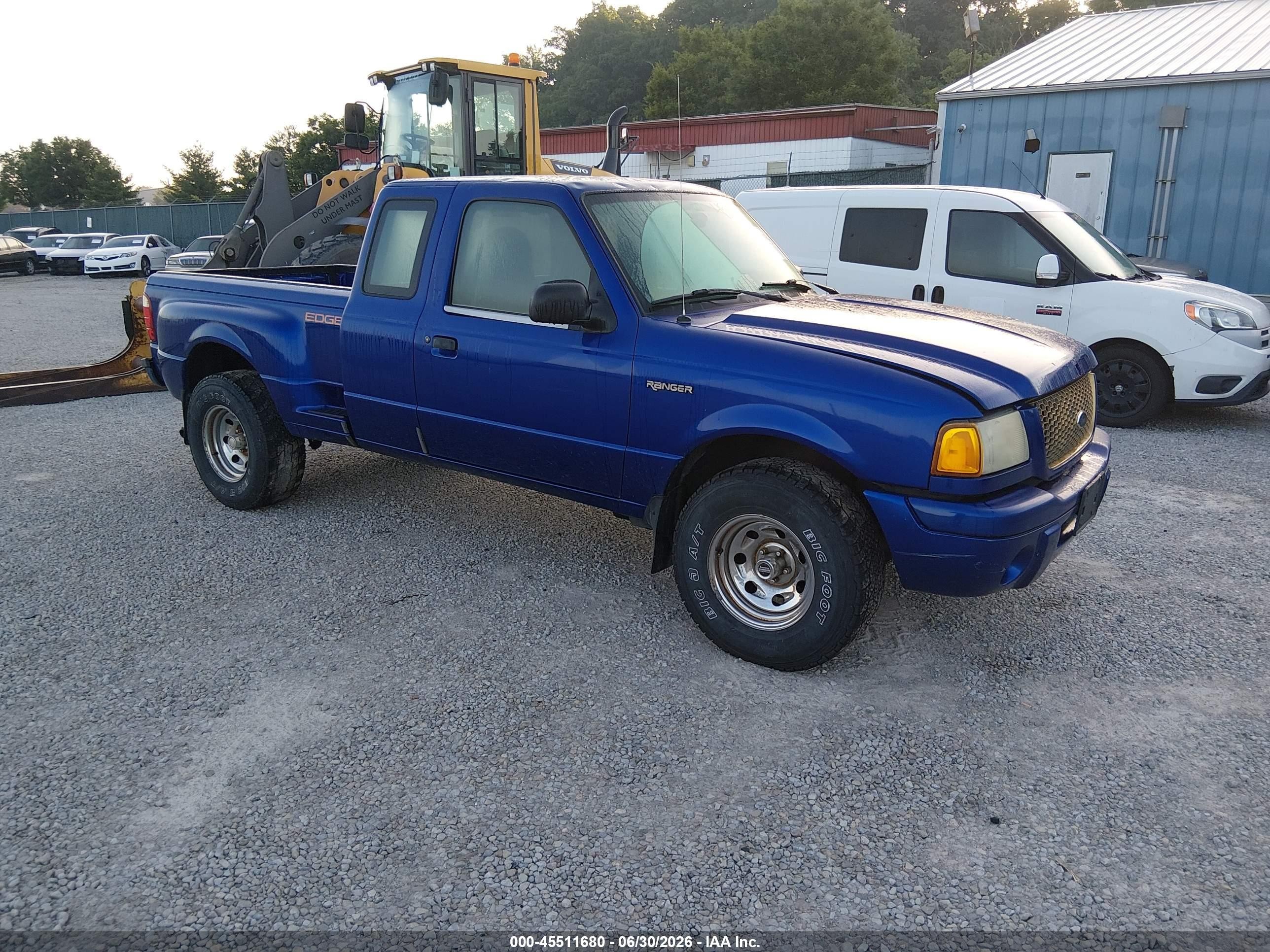 2002 Ford Ranger Edge/tremor/xl/xlt Синий vin: 1FTYR14V12PB52934