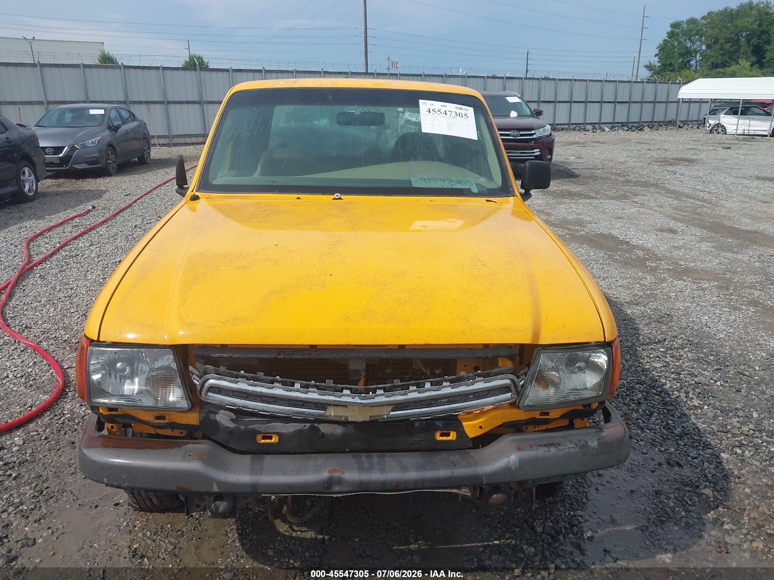 2003 Ford Ranger Edge/tremor/xl/xlt Yellow vin: 1FTYR14V13PB35858
