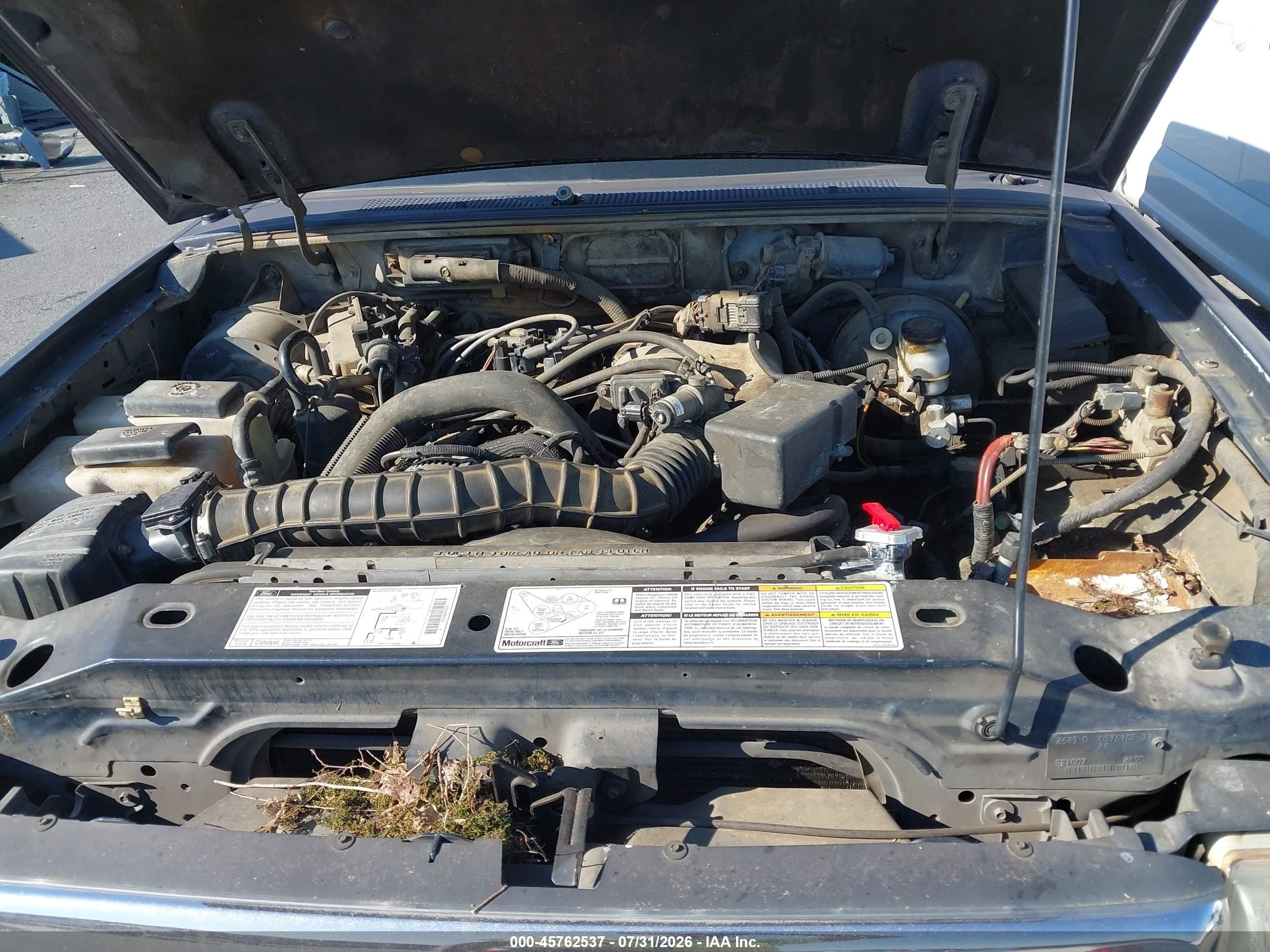 1999 Ford Ranger Xl/xlt Black vin: 1FTYR14V1XPA31134