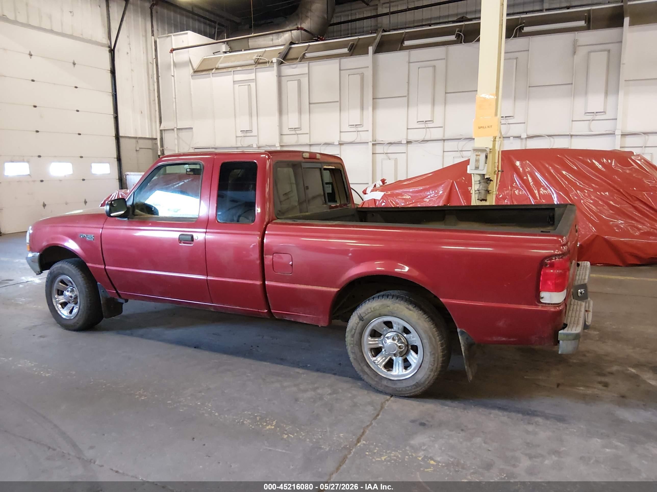 2000 Ford Ranger Xl/xlt Burgundy vin: 1FTYR14V1YPA61607