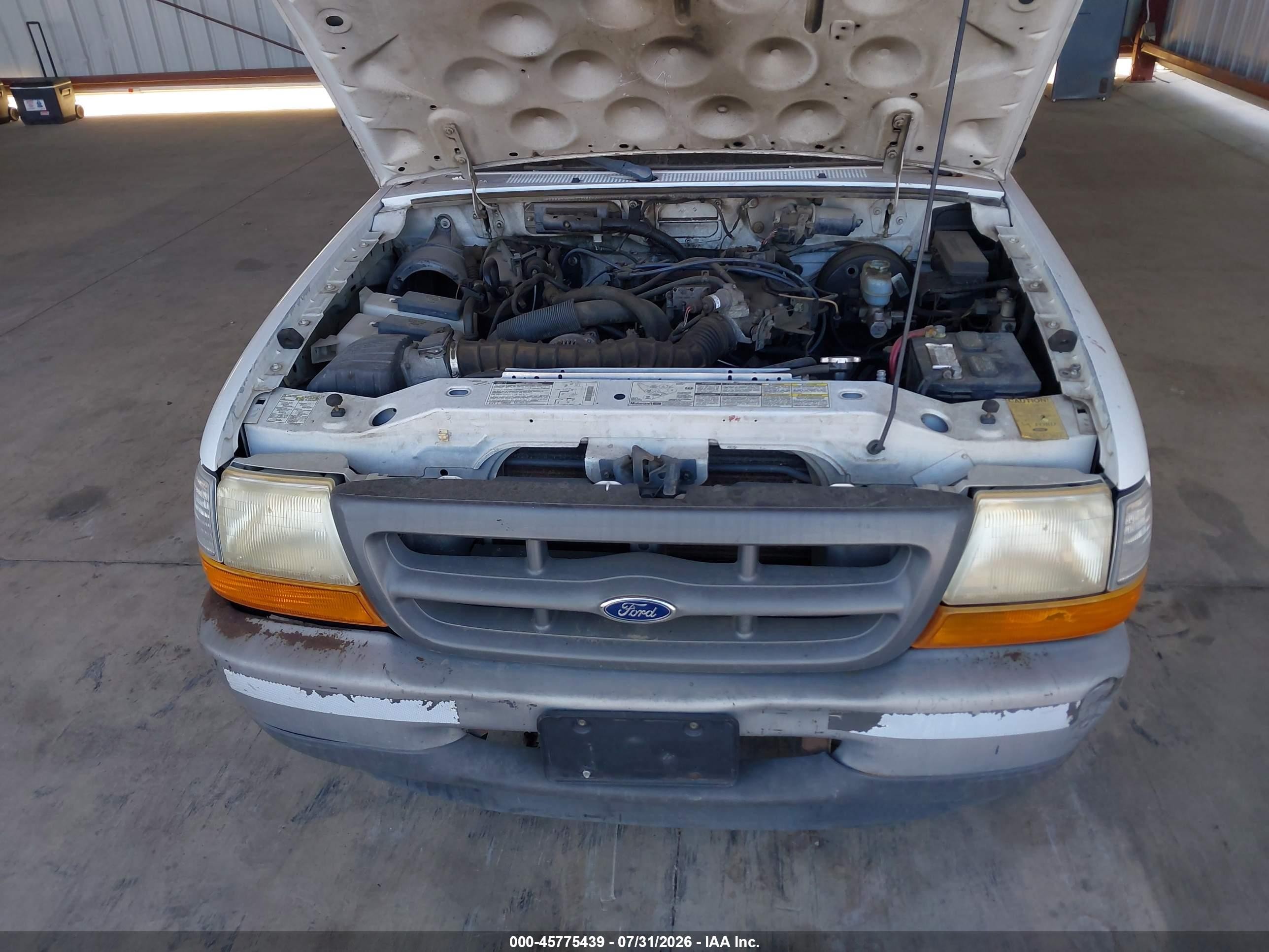 2000 Ford Ranger Xl/xlt White vin: 1FTYR14V1YPA98544