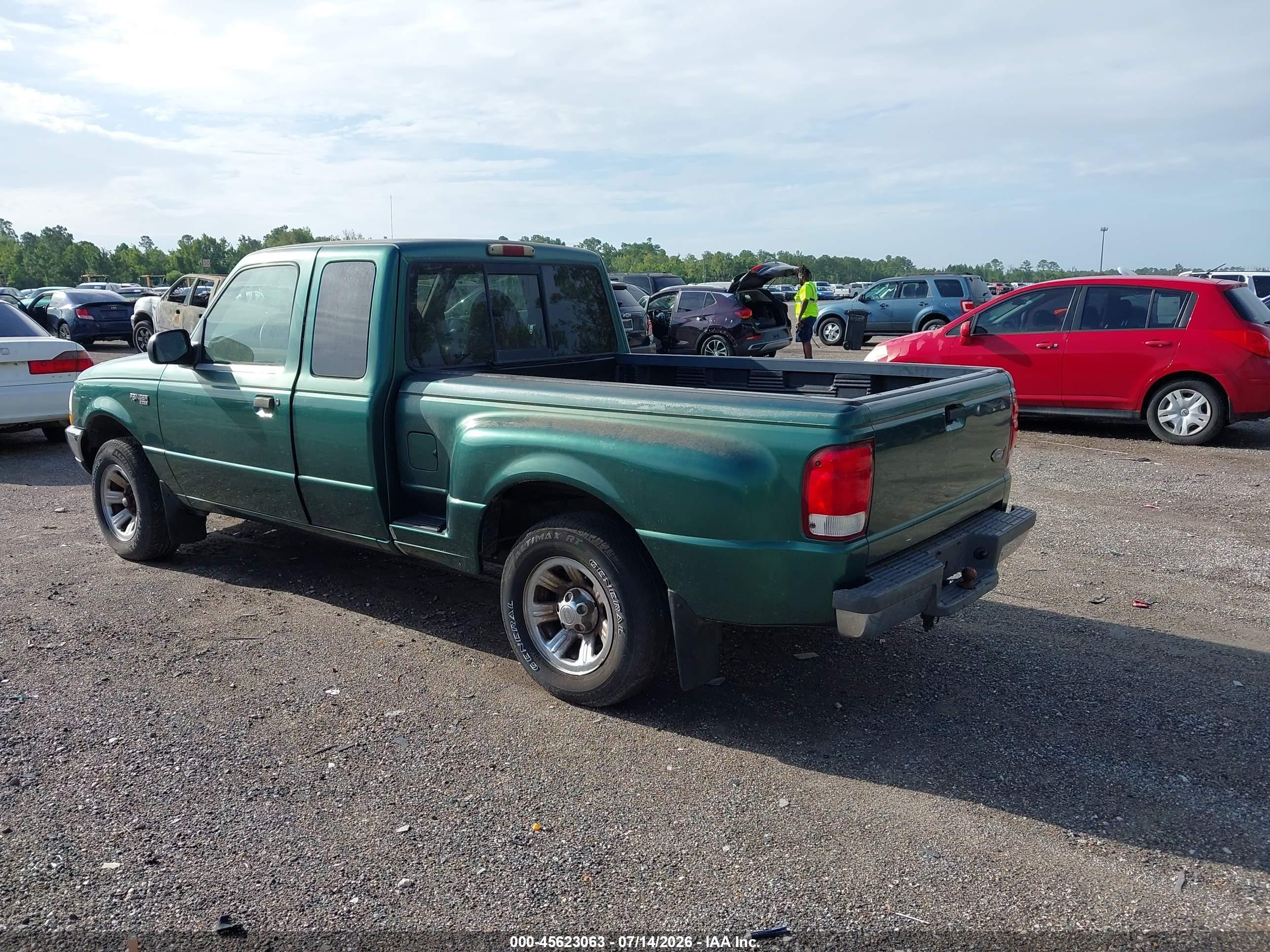 2000 Ford Ranger Xl/xlt Green vin: 1FTYR14V1YTA09935