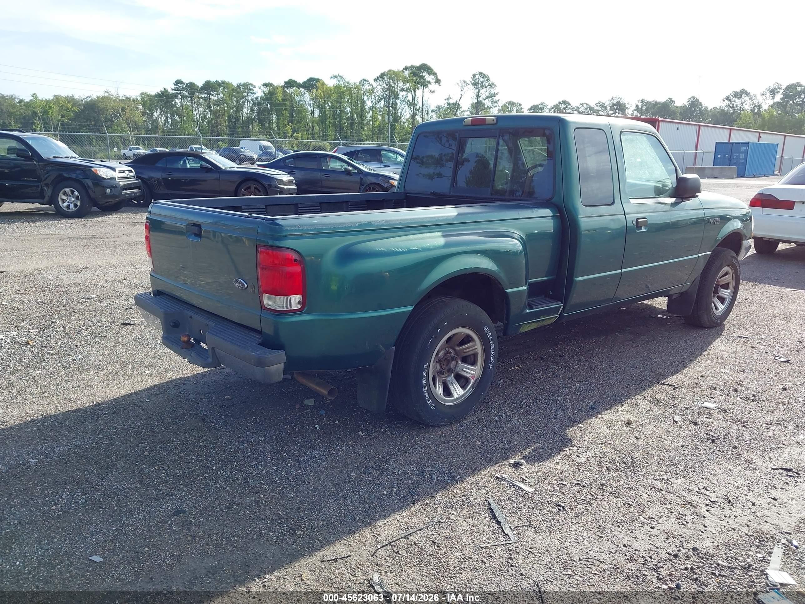 2000 Ford Ranger Xl/xlt Green vin: 1FTYR14V1YTA09935