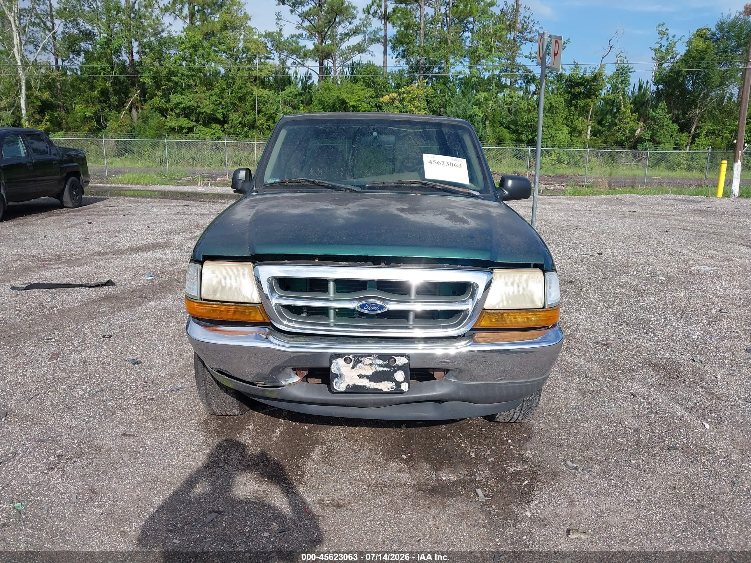 2000 Ford Ranger Xl/xlt Green vin: 1FTYR14V1YTA09935