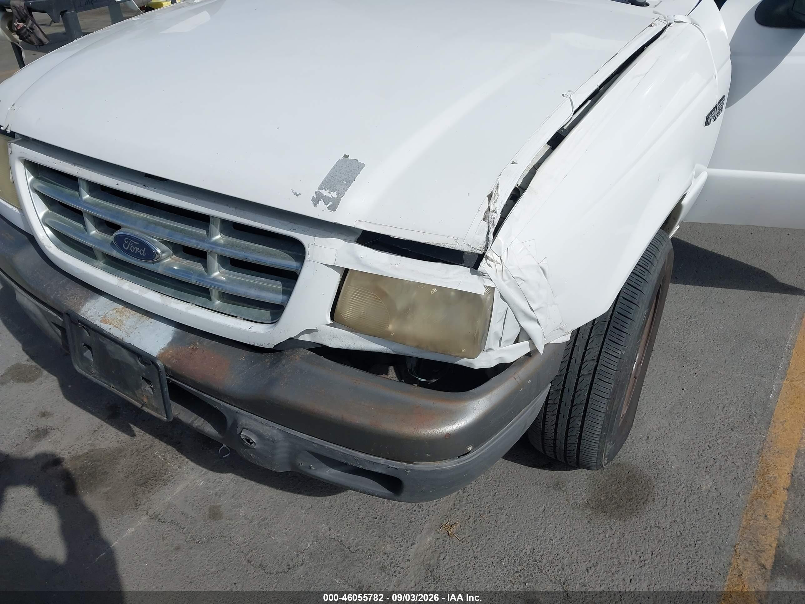 2001 Ford Ranger Edge/xl/xlt White vin: 1FTYR14V21PB76738