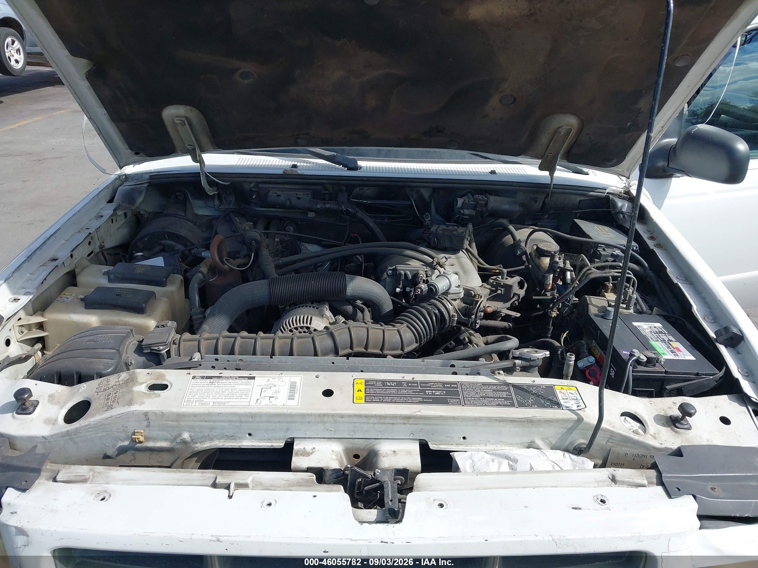 2001 Ford Ranger Edge/xl/xlt White vin: 1FTYR14V21PB76738