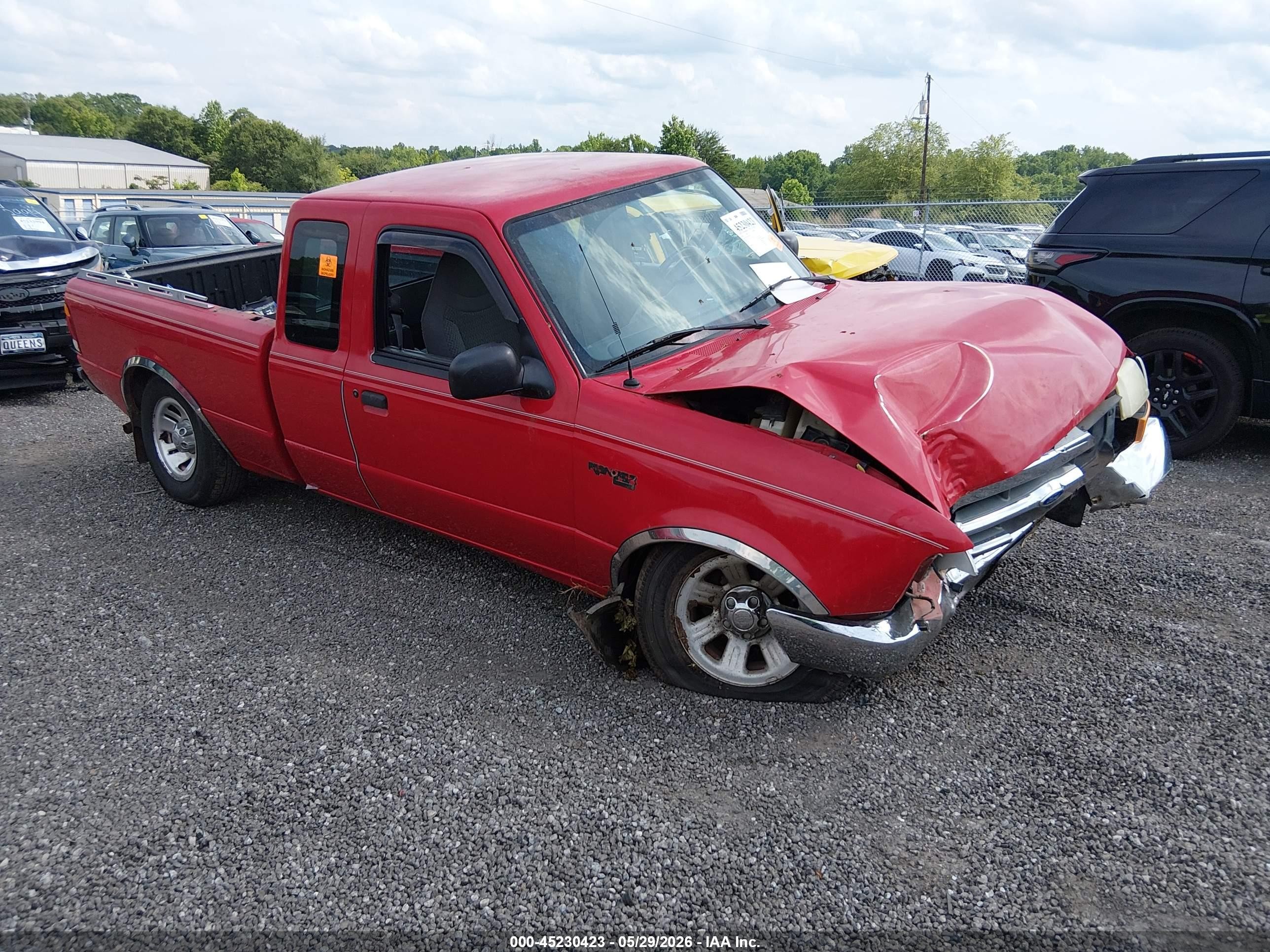 1999 Ford Ranger Xl/xlt Red vin: 1FTYR14V2XPA53076