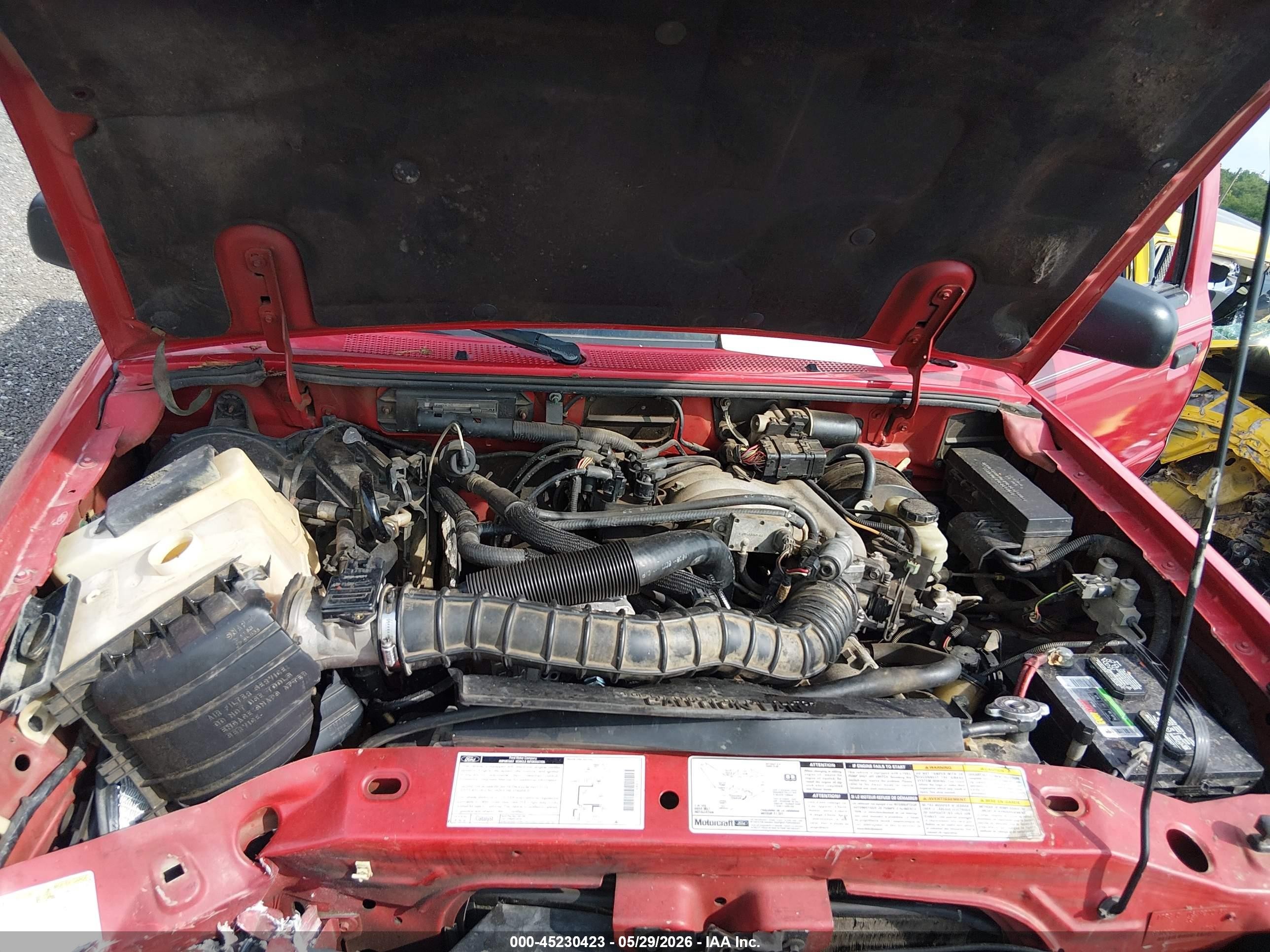 1999 Ford Ranger Xl/xlt Red vin: 1FTYR14V2XPA53076