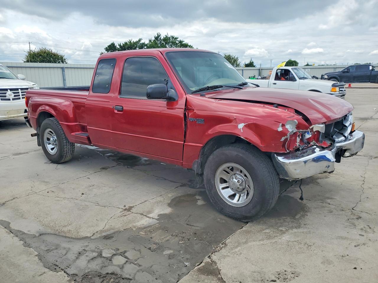 1999 Ford Ranger Super Cab Maroon vin: 1FTYR14V2XPB24406