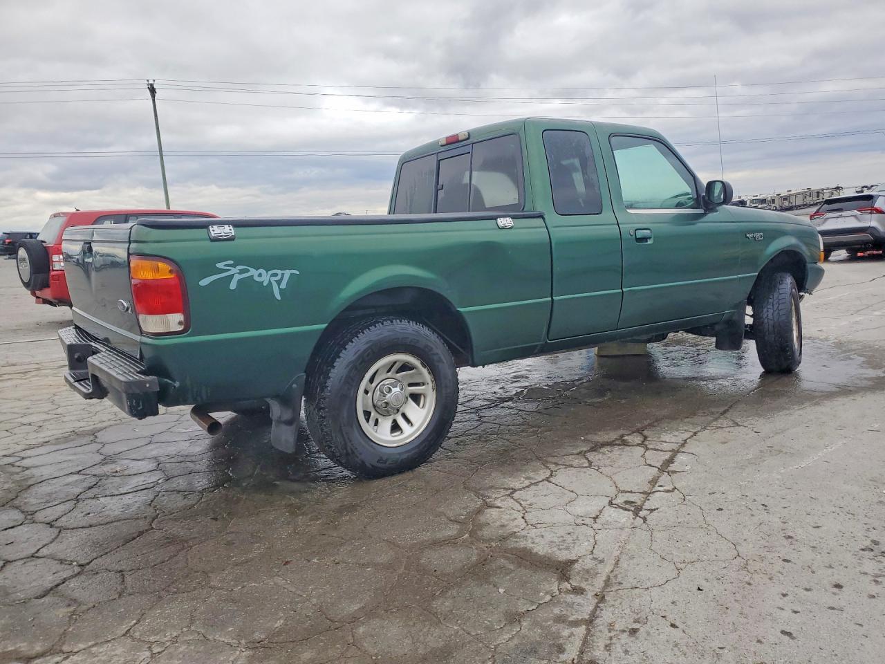 1999 Ford Ranger Super Cab Green vin: 1FTYR14V2XPB80068