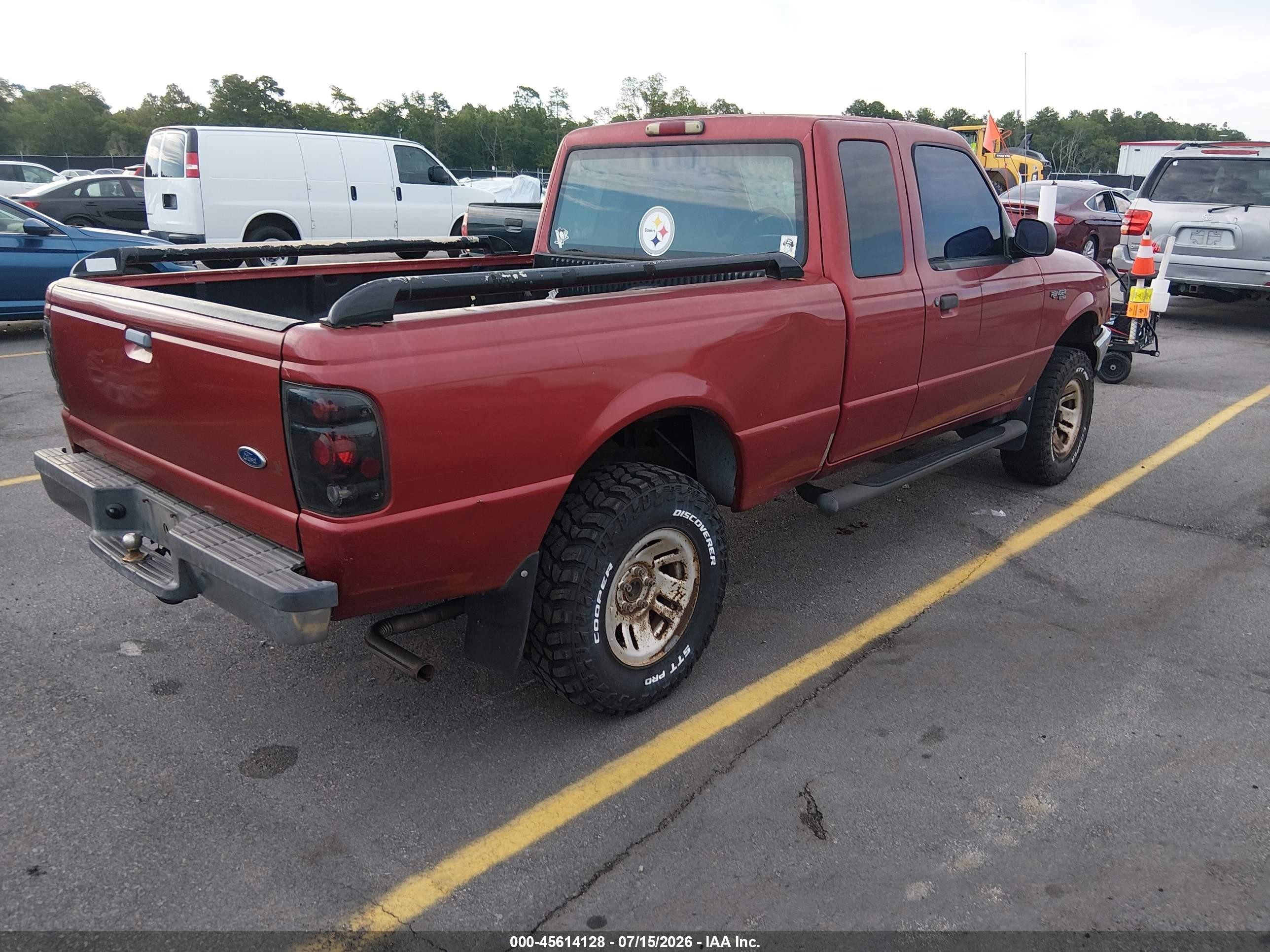 1999 Ford Ranger Xl/xlt Red vin: 1FTYR14V2XTA22711