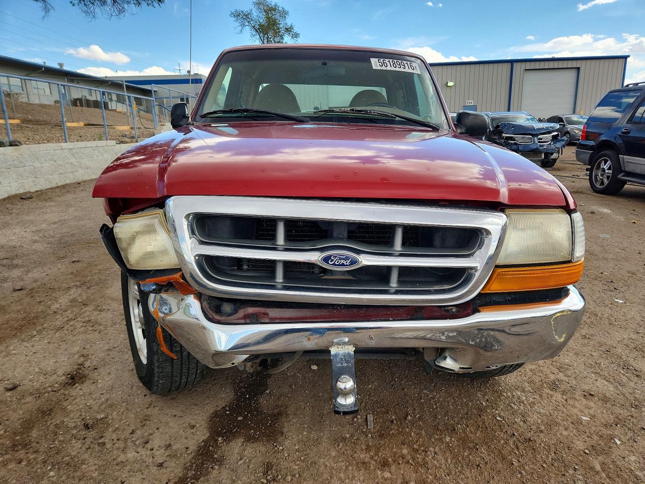 2000 Ford Ranger Super Cab Red vin: 1FTYR14V2YPA04042