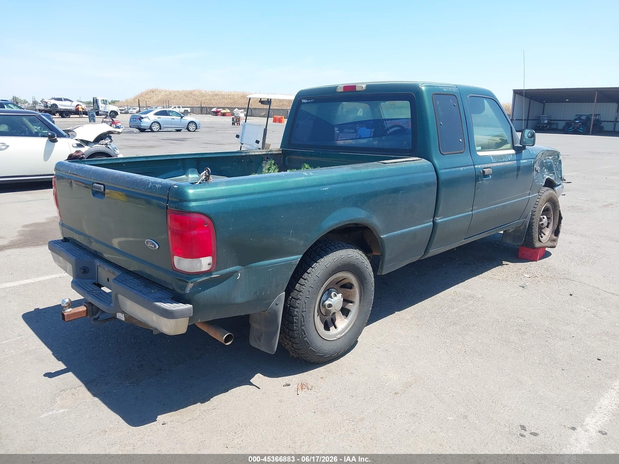 2000 Ford Ranger Xl/xlt Green vin: 1FTYR14V2YPA85821