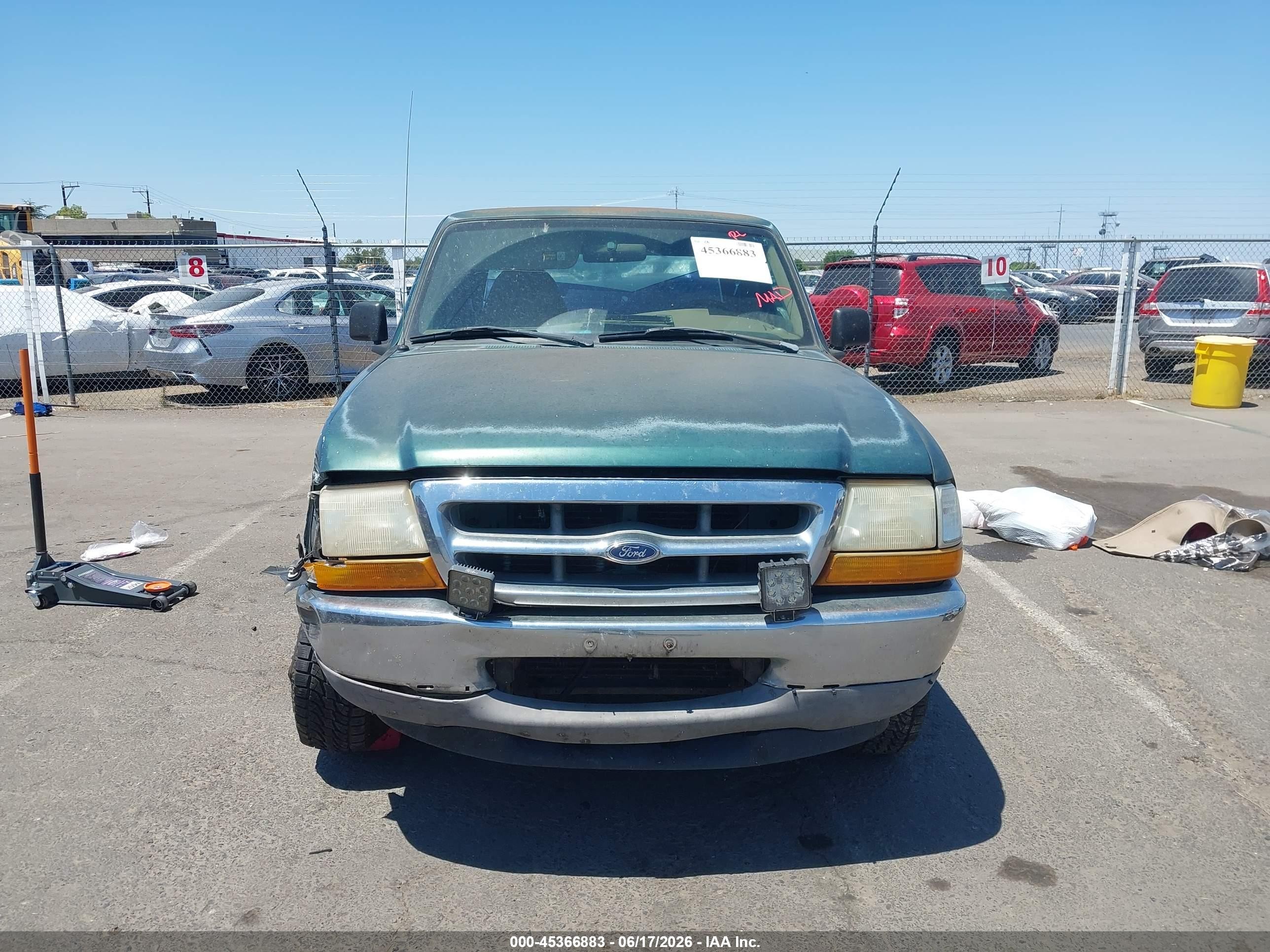 2000 Ford Ranger Xl/xlt Green vin: 1FTYR14V2YPA85821