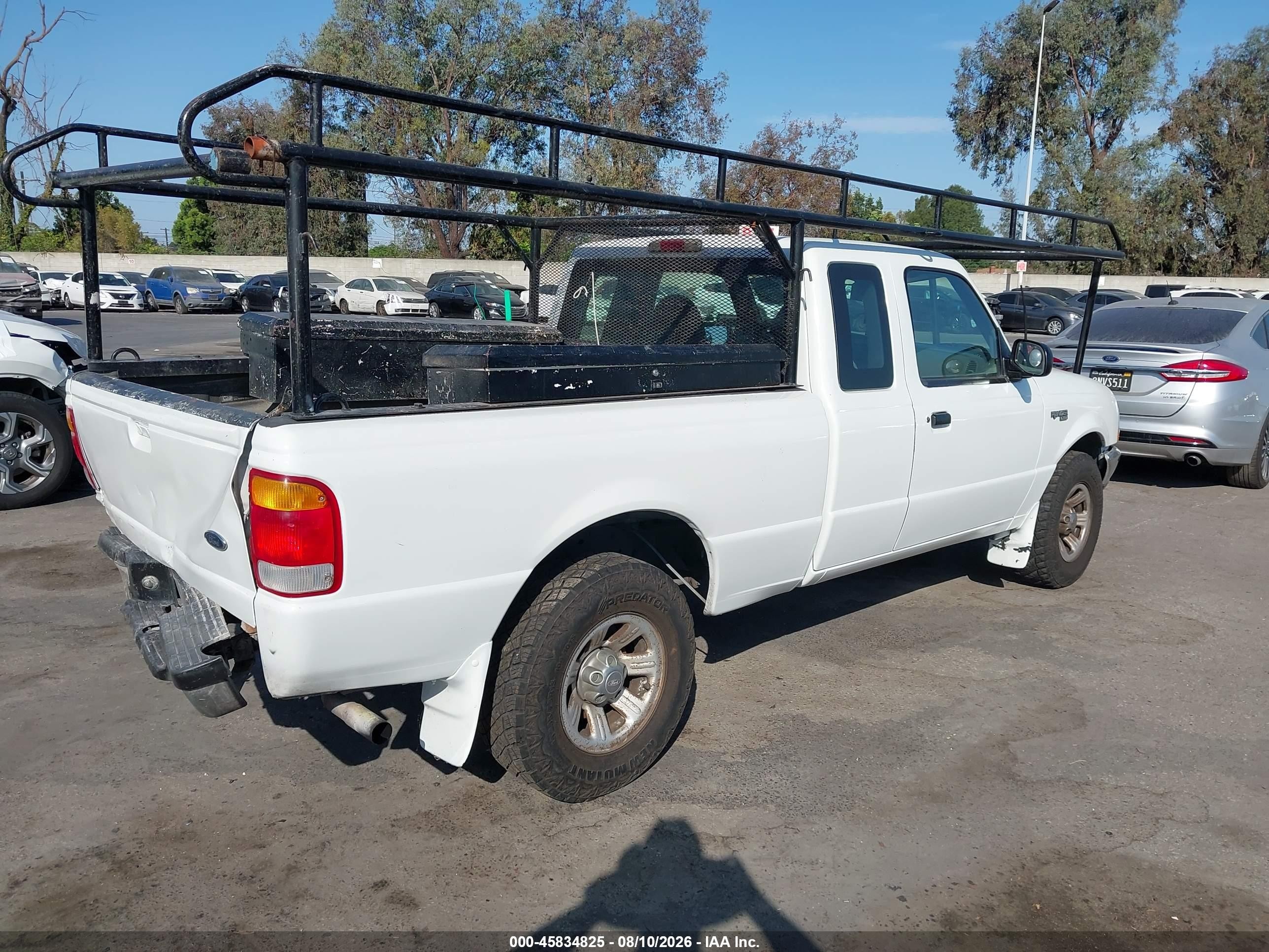 2000 Ford Ranger Xl/xlt White vin: 1FTYR14V2YPB30921