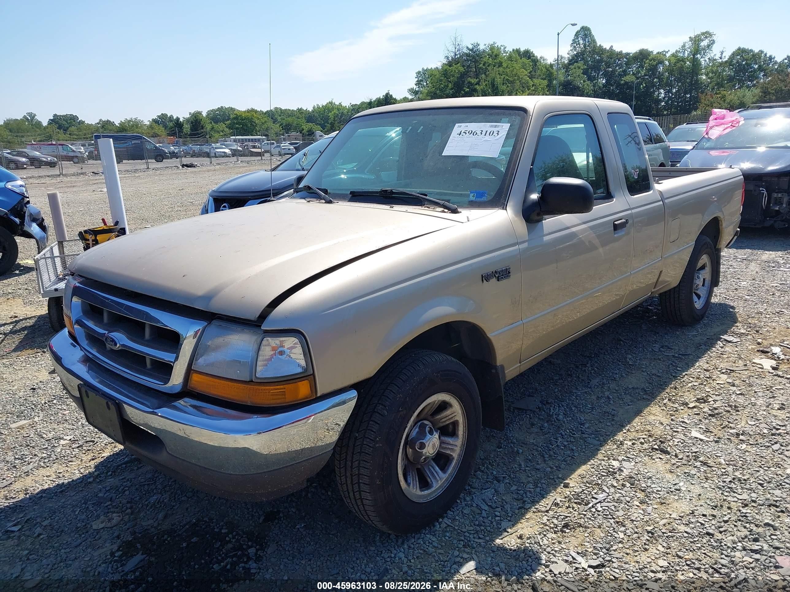 2000 Ford Ranger Xl/xlt Beige vin: 1FTYR14V2YTA24783