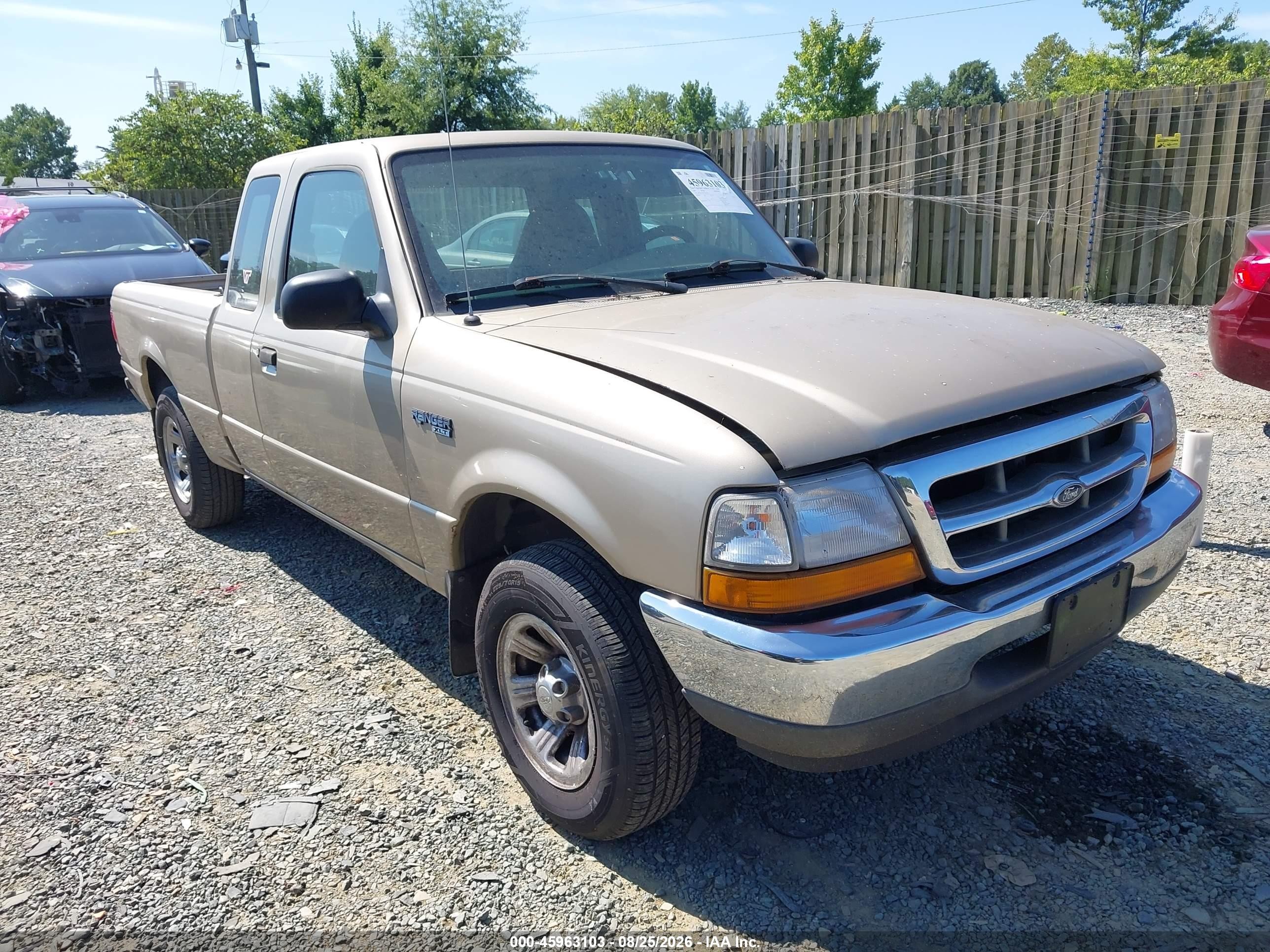 2000 Ford Ranger Xl/xlt Beige vin: 1FTYR14V2YTA24783