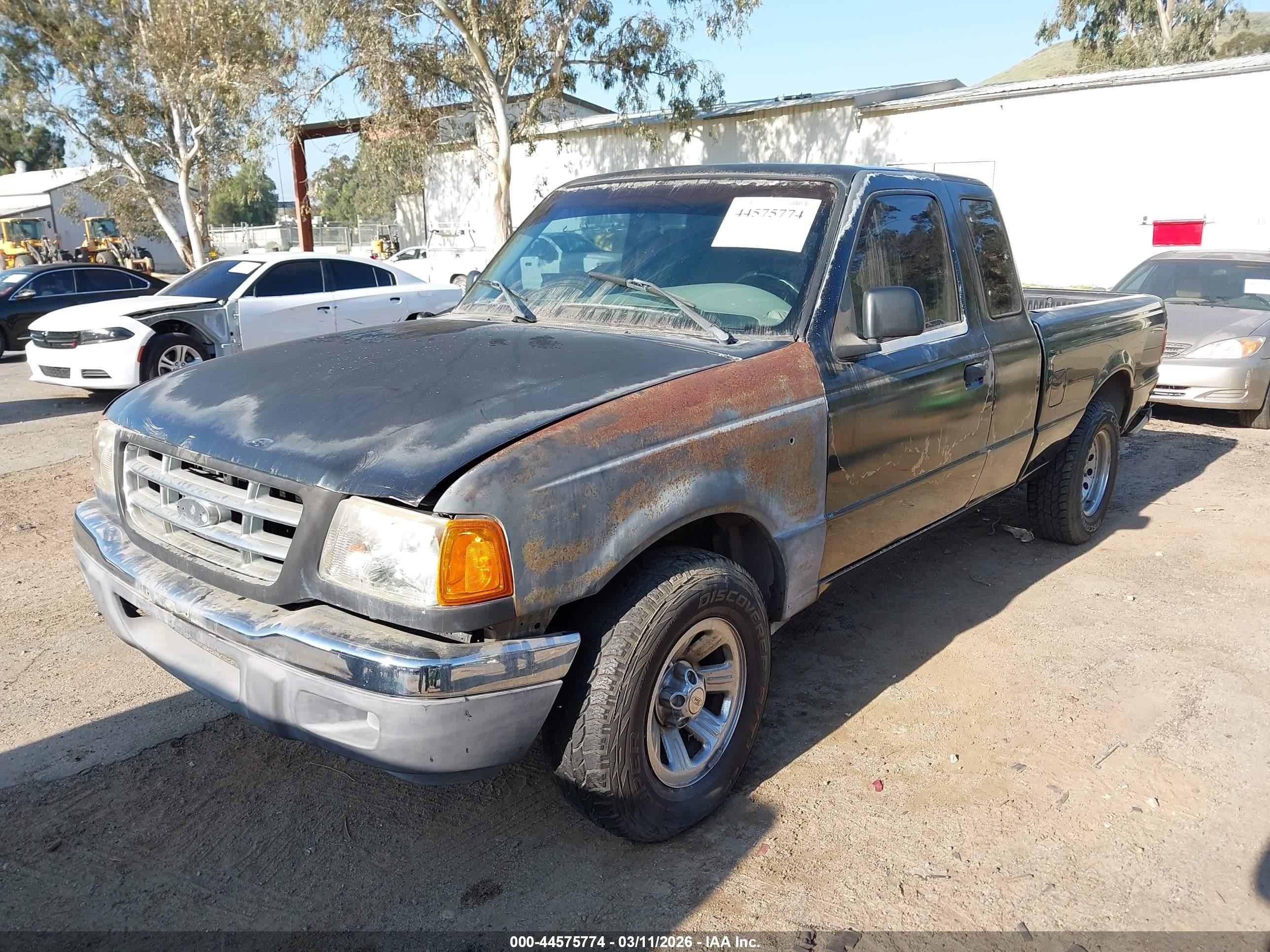 2000 Ford Ranger Xl/xlt Black vin: 1FTYR14V2YTB36693