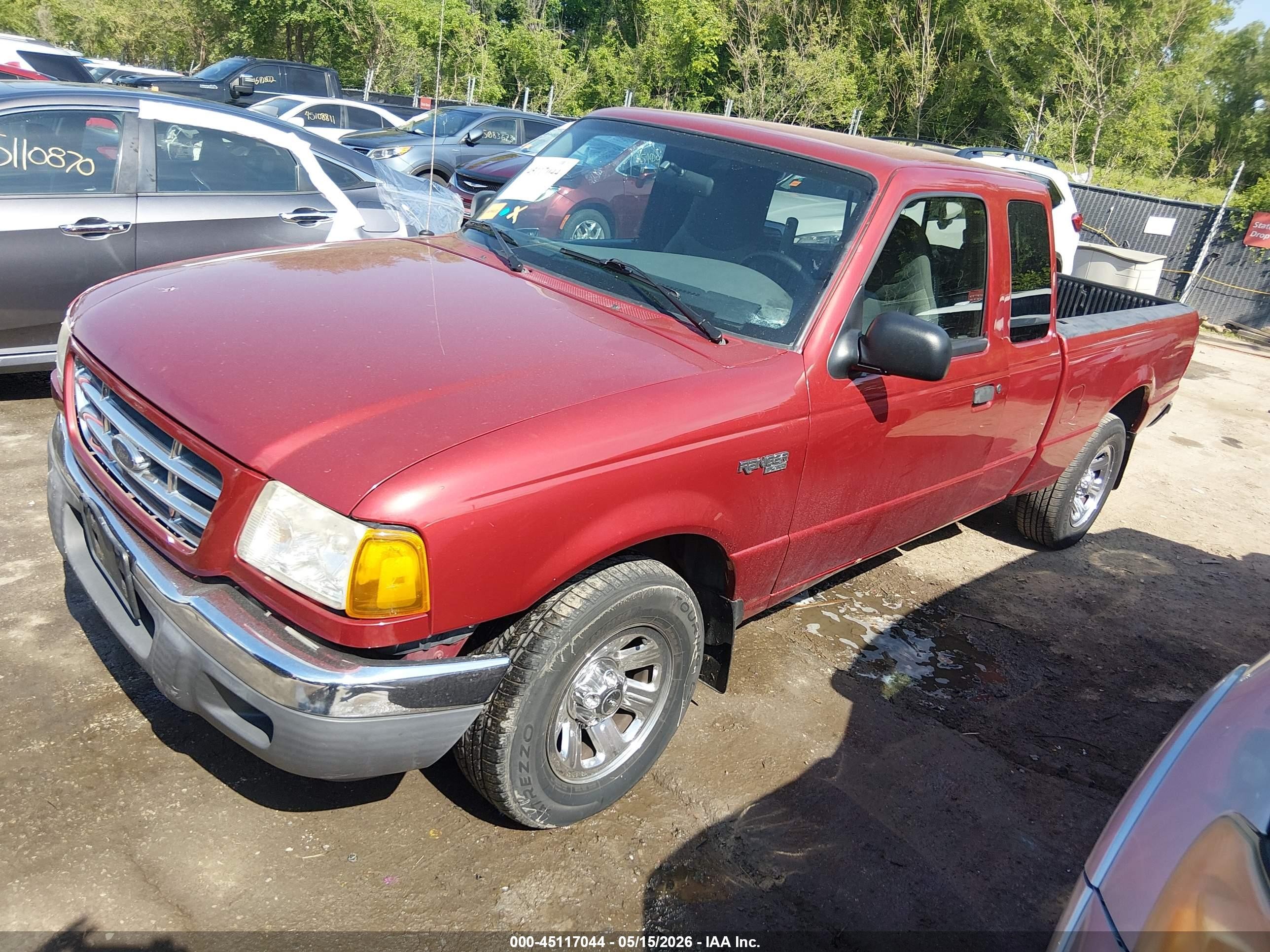 2001 Ford Ranger Edge/xl/xlt Красный vin: 1FTYR14V31PB28469