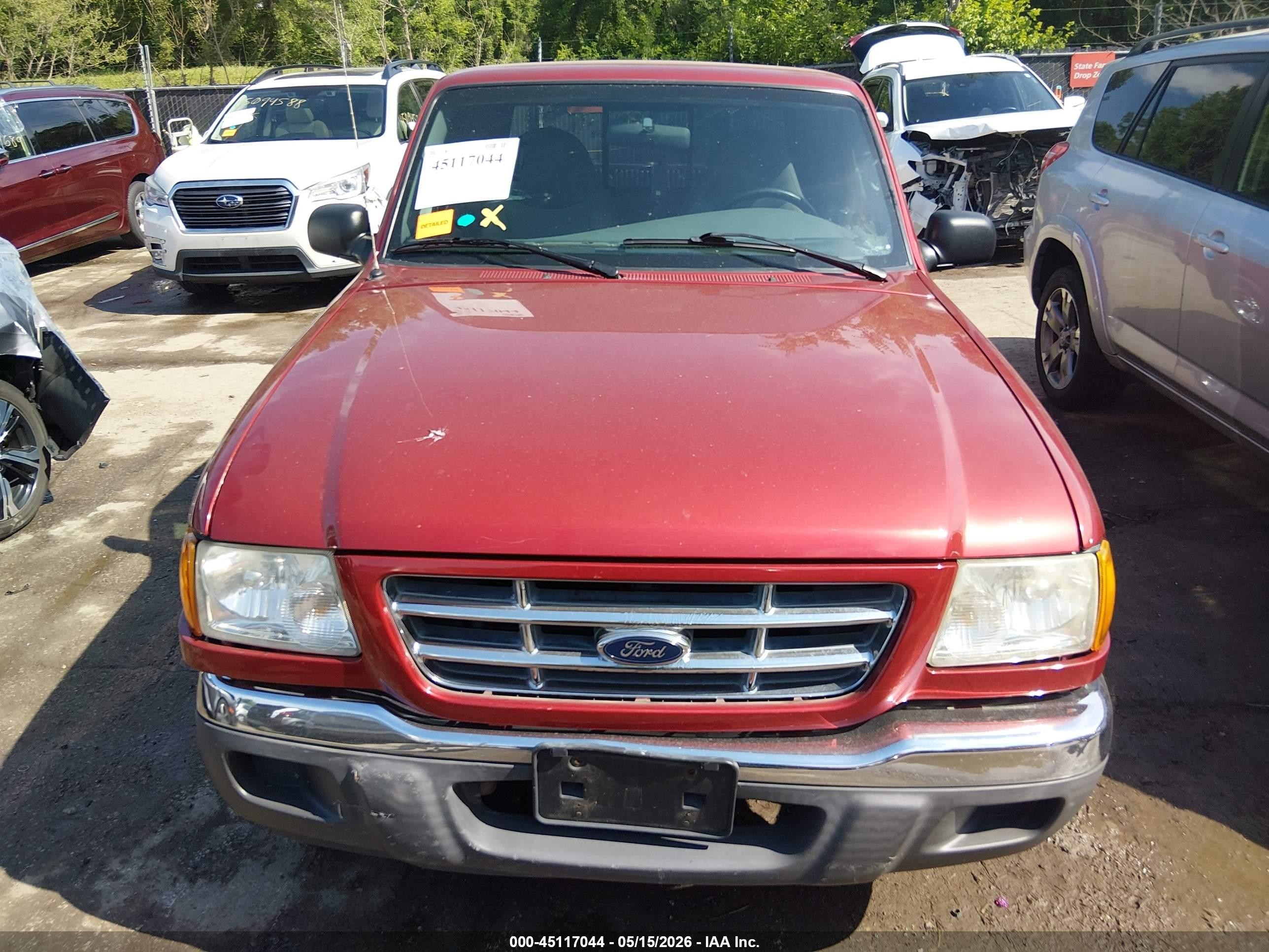 2001 Ford Ranger Edge/xl/xlt Красный vin: 1FTYR14V31PB28469