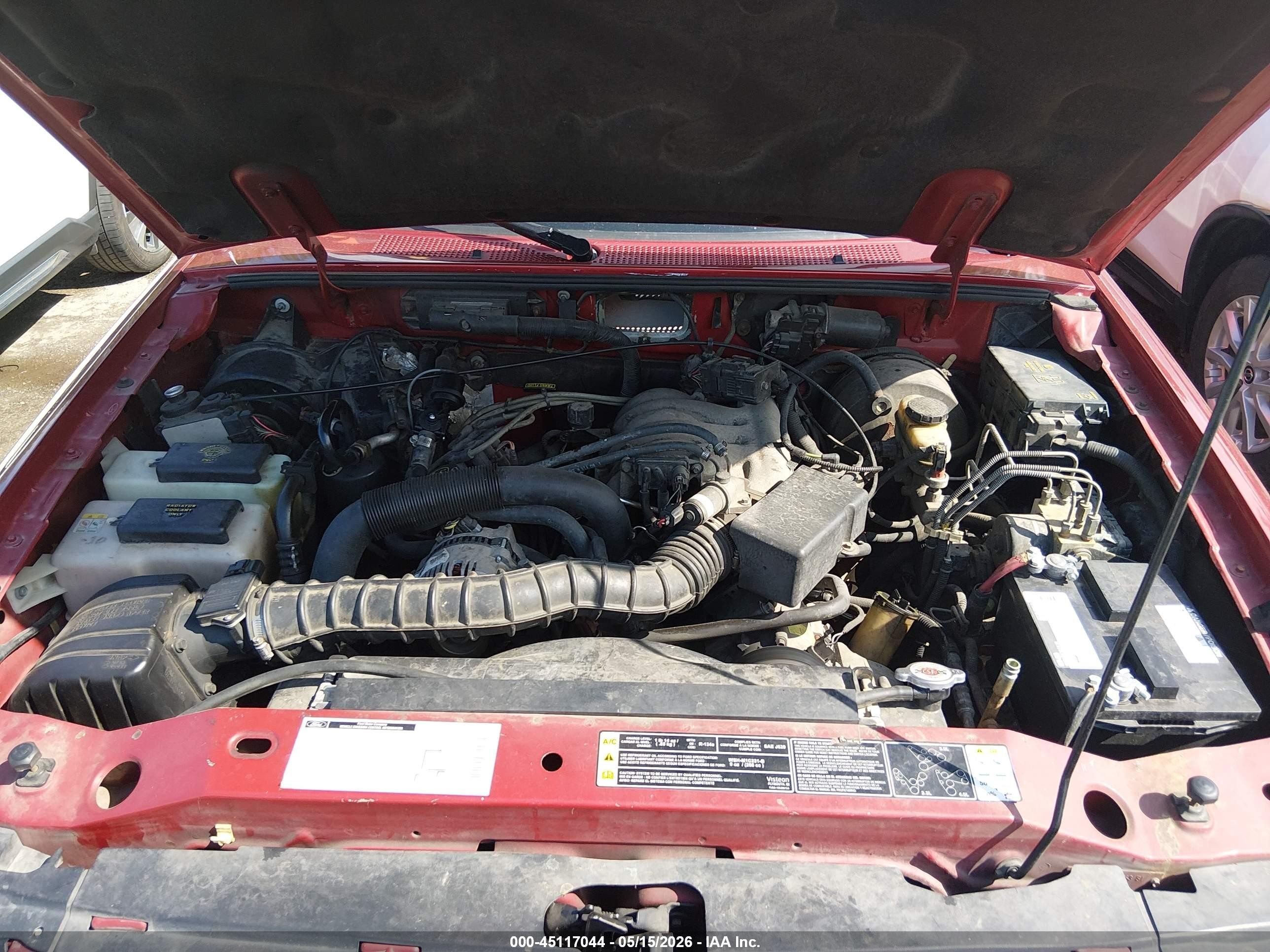 2001 Ford Ranger Edge/xl/xlt Красный vin: 1FTYR14V31PB28469