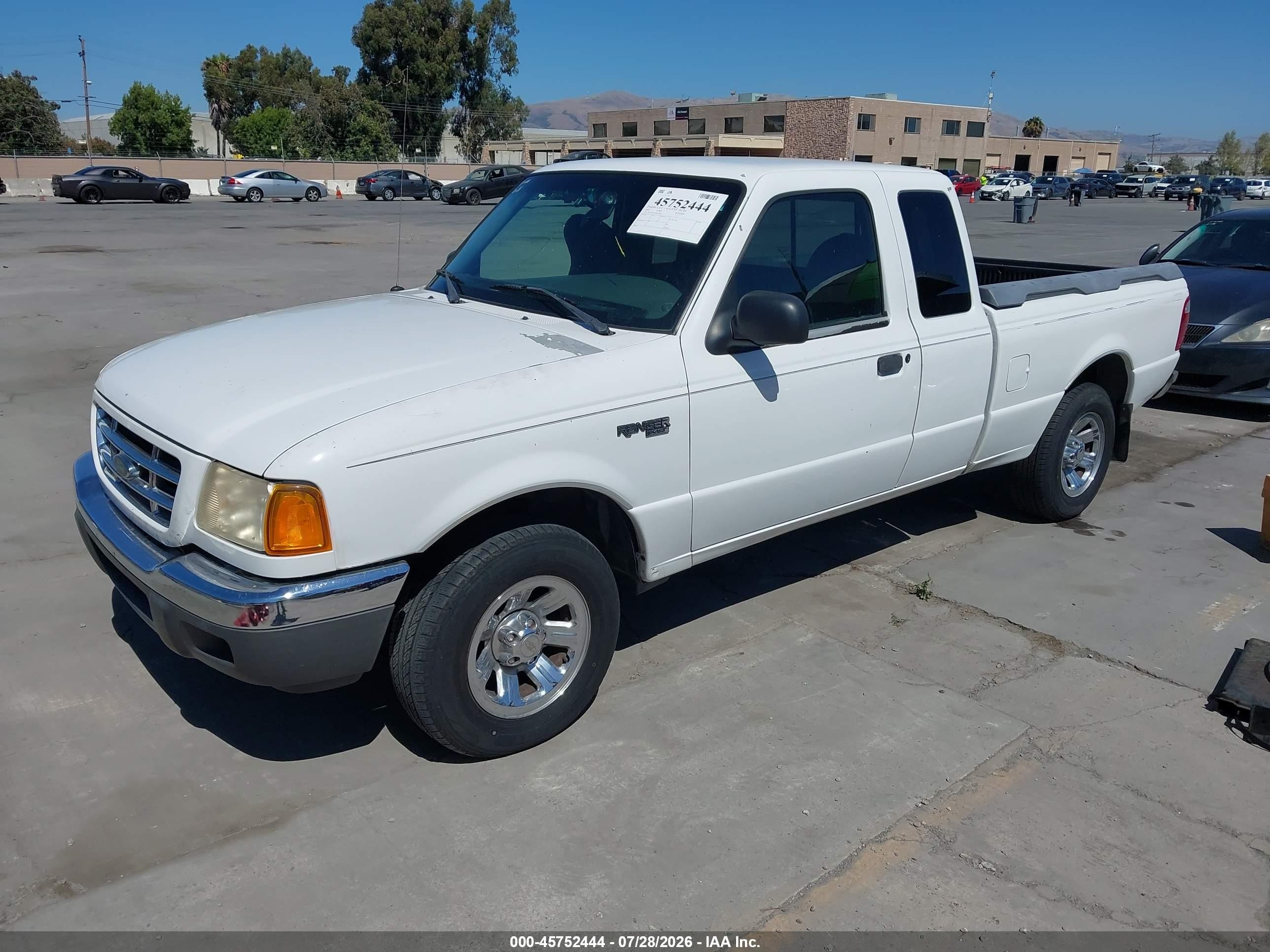 2001 Ford Ranger Edge/xl/xlt White vin: 1FTYR14V31PB38855
