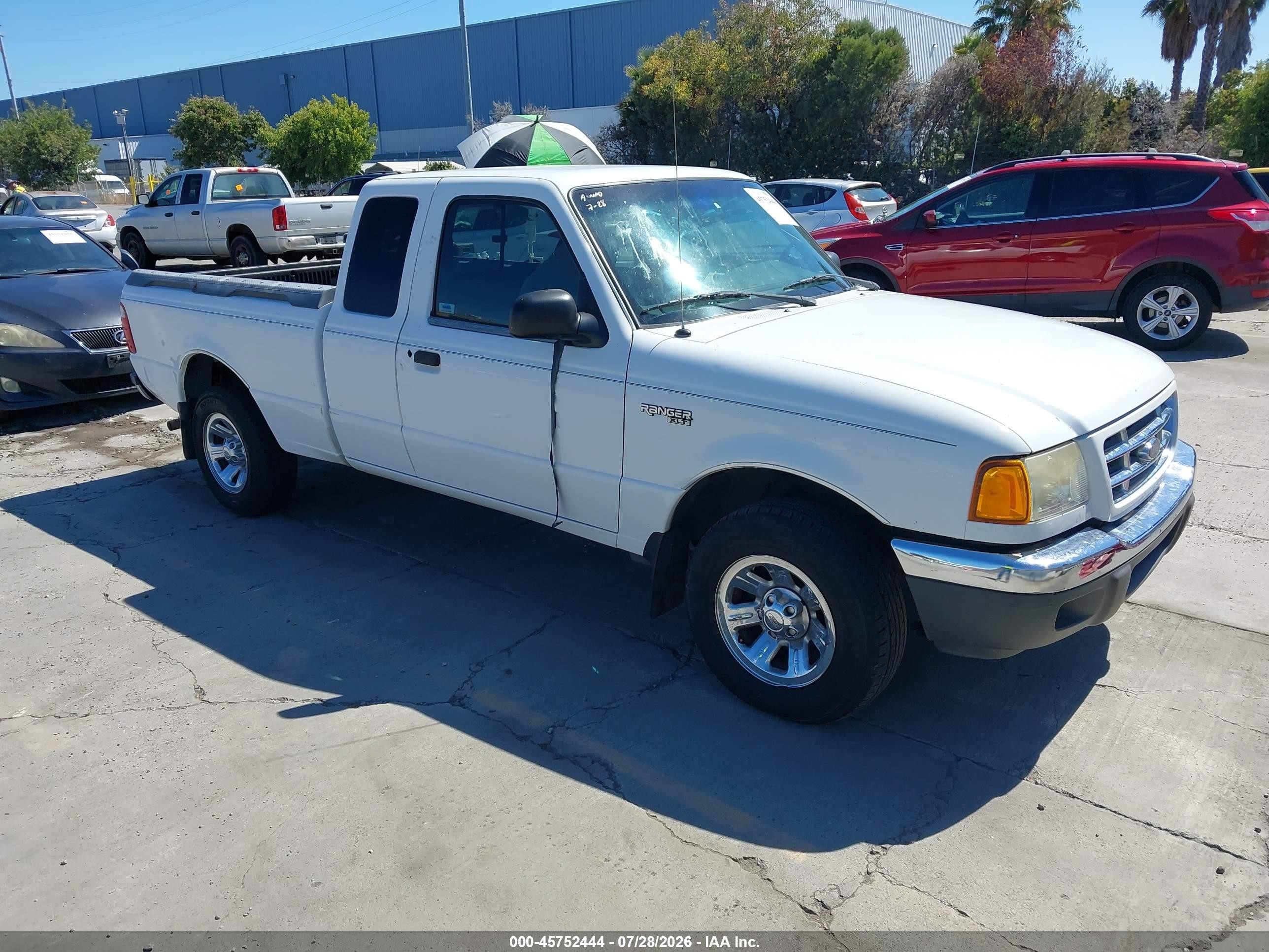2001 Ford Ranger Edge/xl/xlt White vin: 1FTYR14V31PB38855