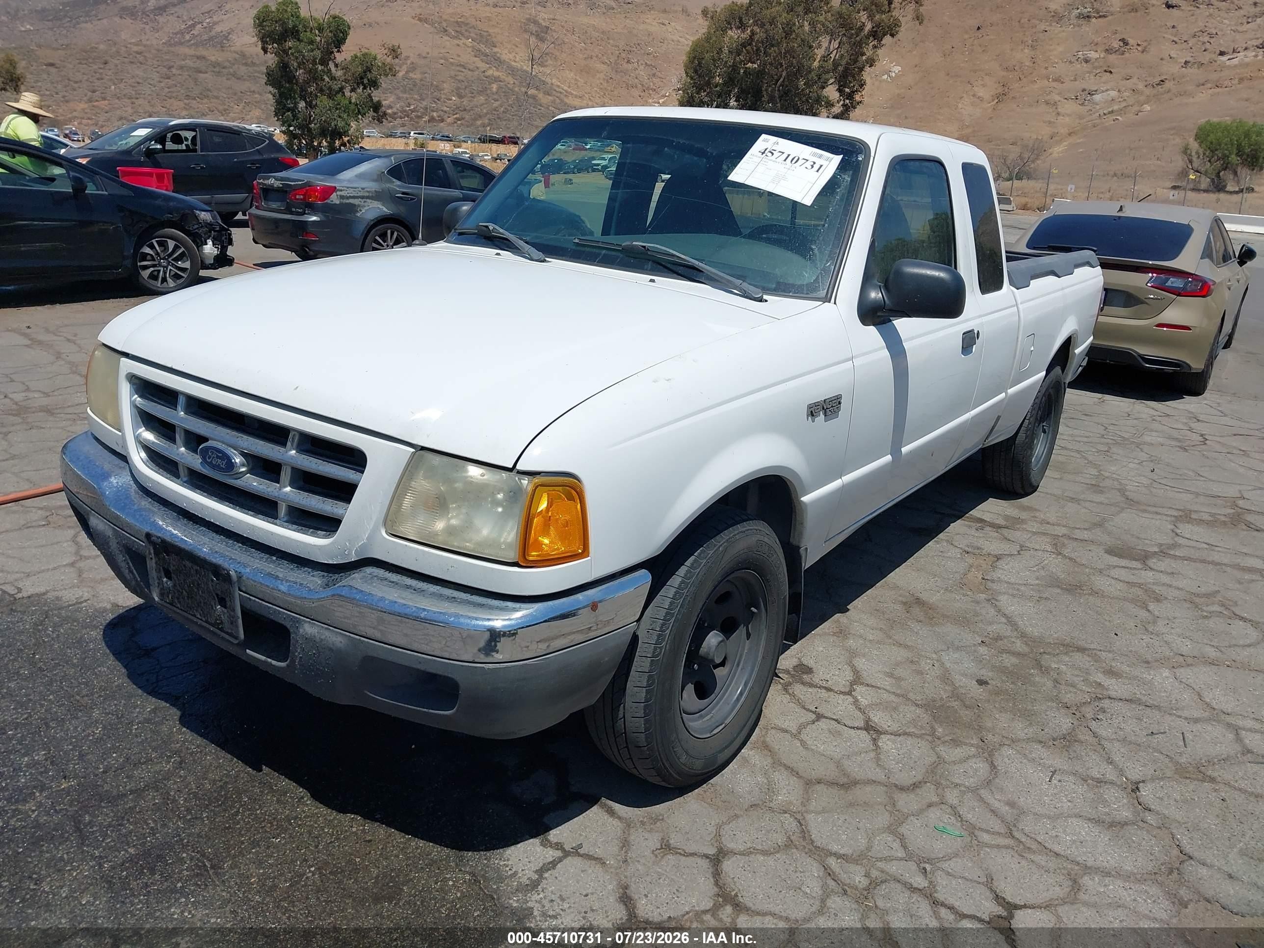 2001 Ford Ranger Edge/xl/xlt White vin: 1FTYR14V31PB40847