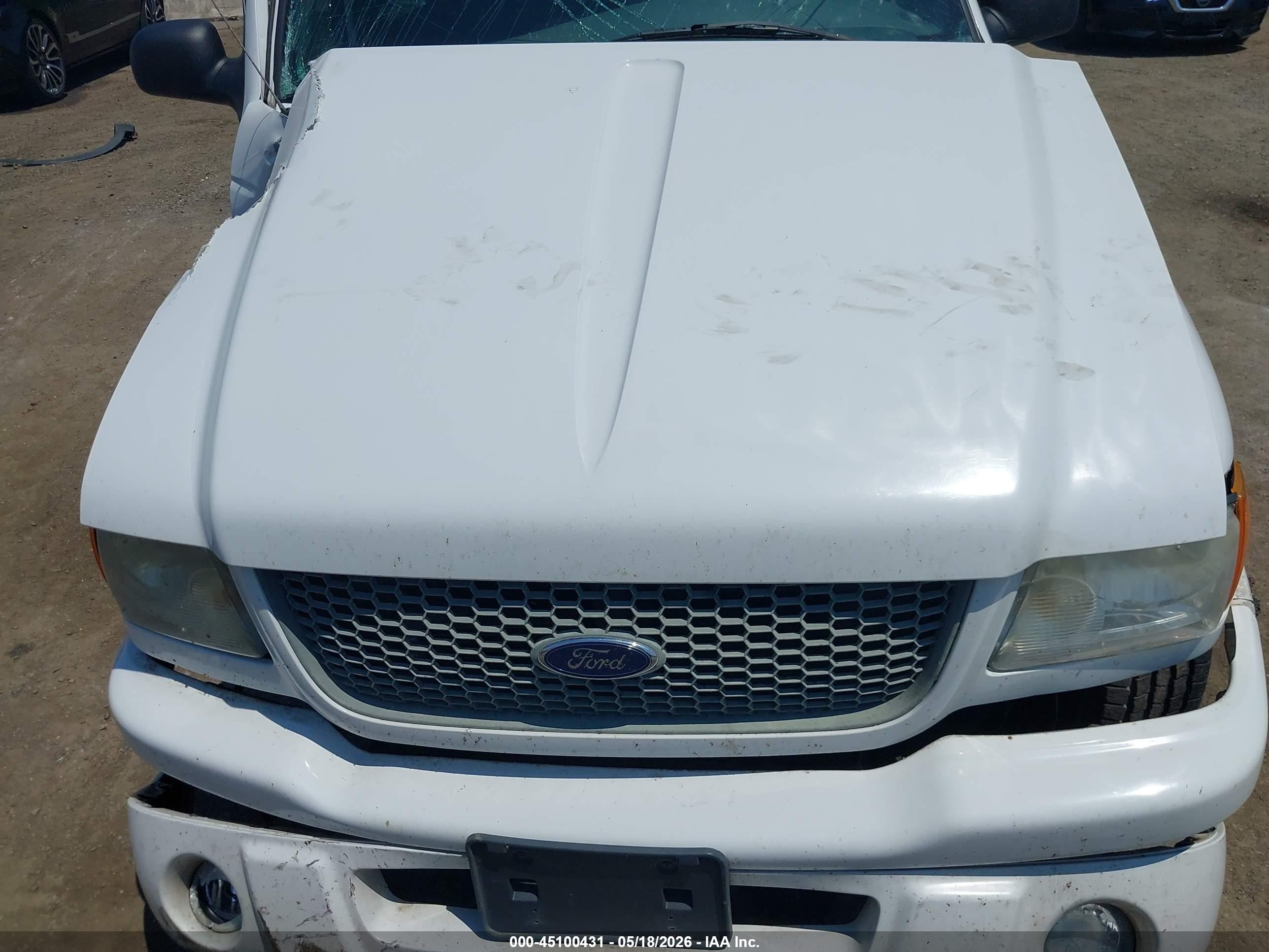 2002 Ford Ranger Edge/tremor/xl/xlt White vin: 1FTYR14V32PB73722