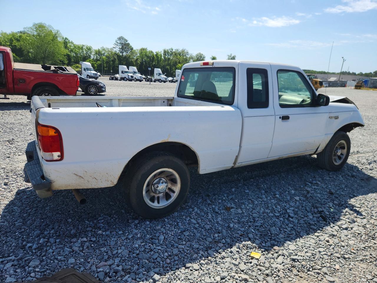 1999 Ford Ranger Super Cab White vin: 1FTYR14V3XPB12765