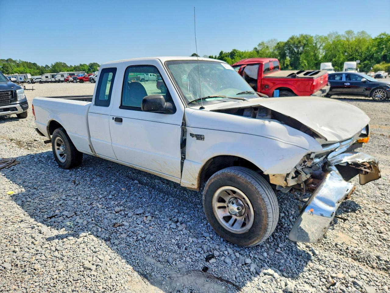 1999 Ford Ranger Super Cab White vin: 1FTYR14V3XPB12765