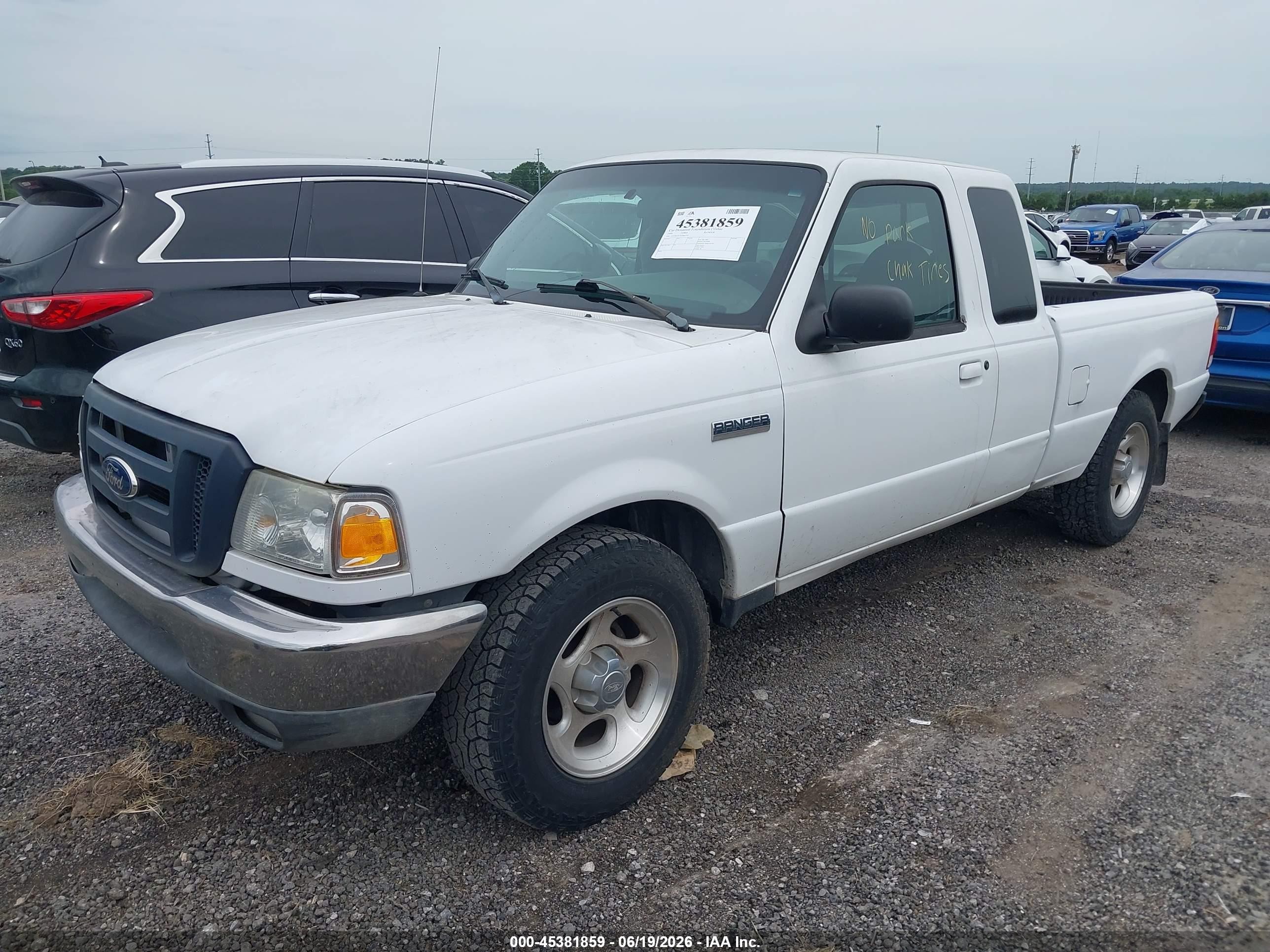 1999 Ford Ranger Xl/xlt White vin: 1FTYR14V3XPB45703