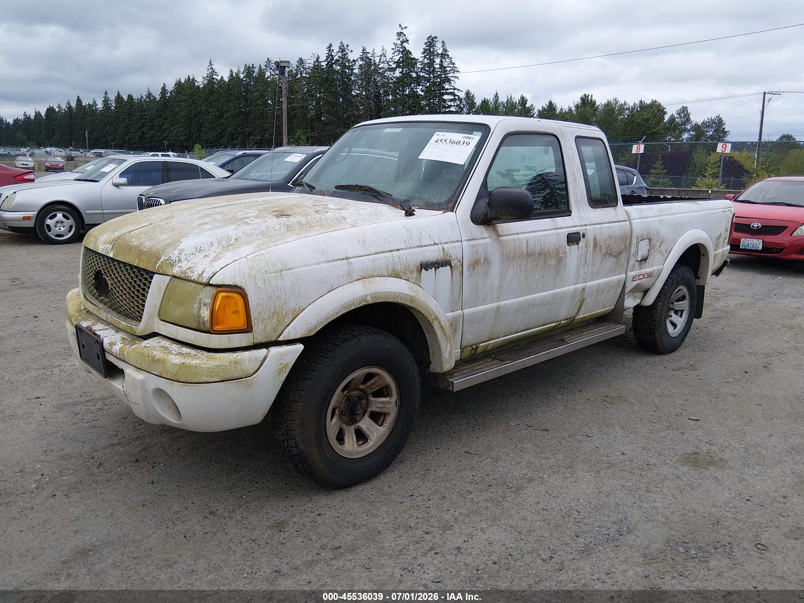 2003 Ford Ranger   White vin: 1FTYR14V43PB42769
