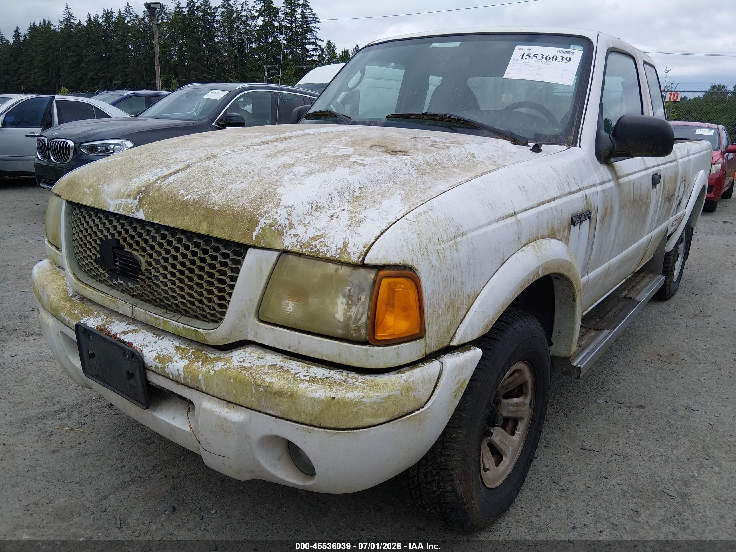 2003 Ford Ranger   White vin: 1FTYR14V43PB42769