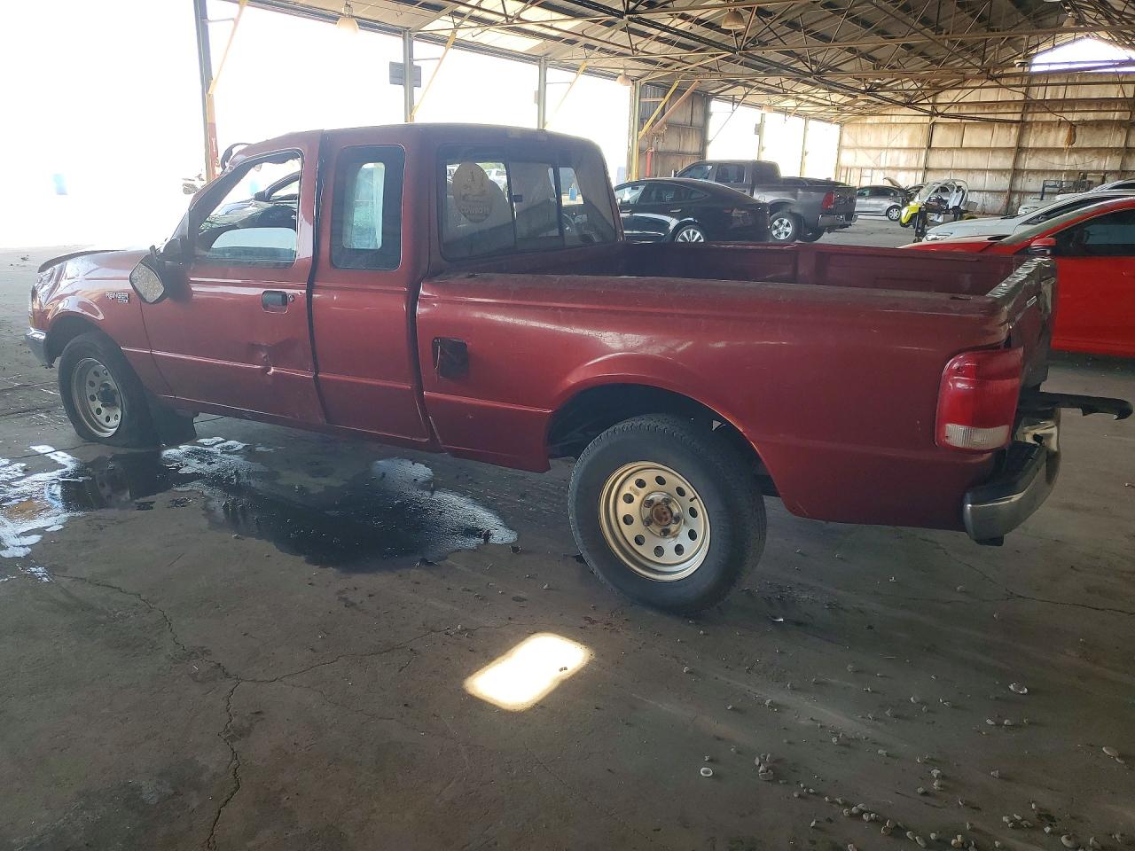 1999 Ford Ranger Super Cab Red vin: 1FTYR14V4XPB35665