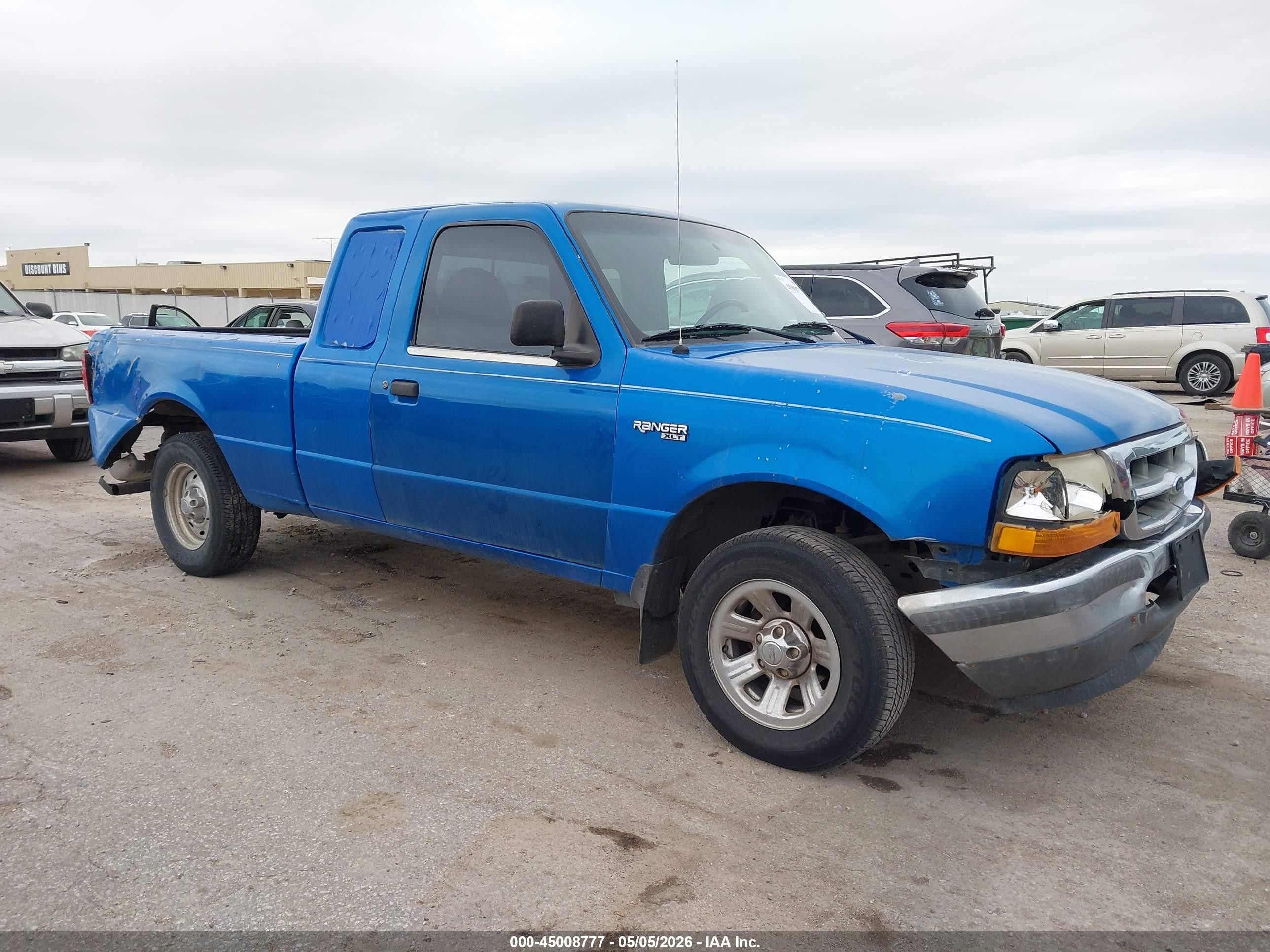 2000 Ford Ranger Xl/xlt Blue vin: 1FTYR14V4YPA40461