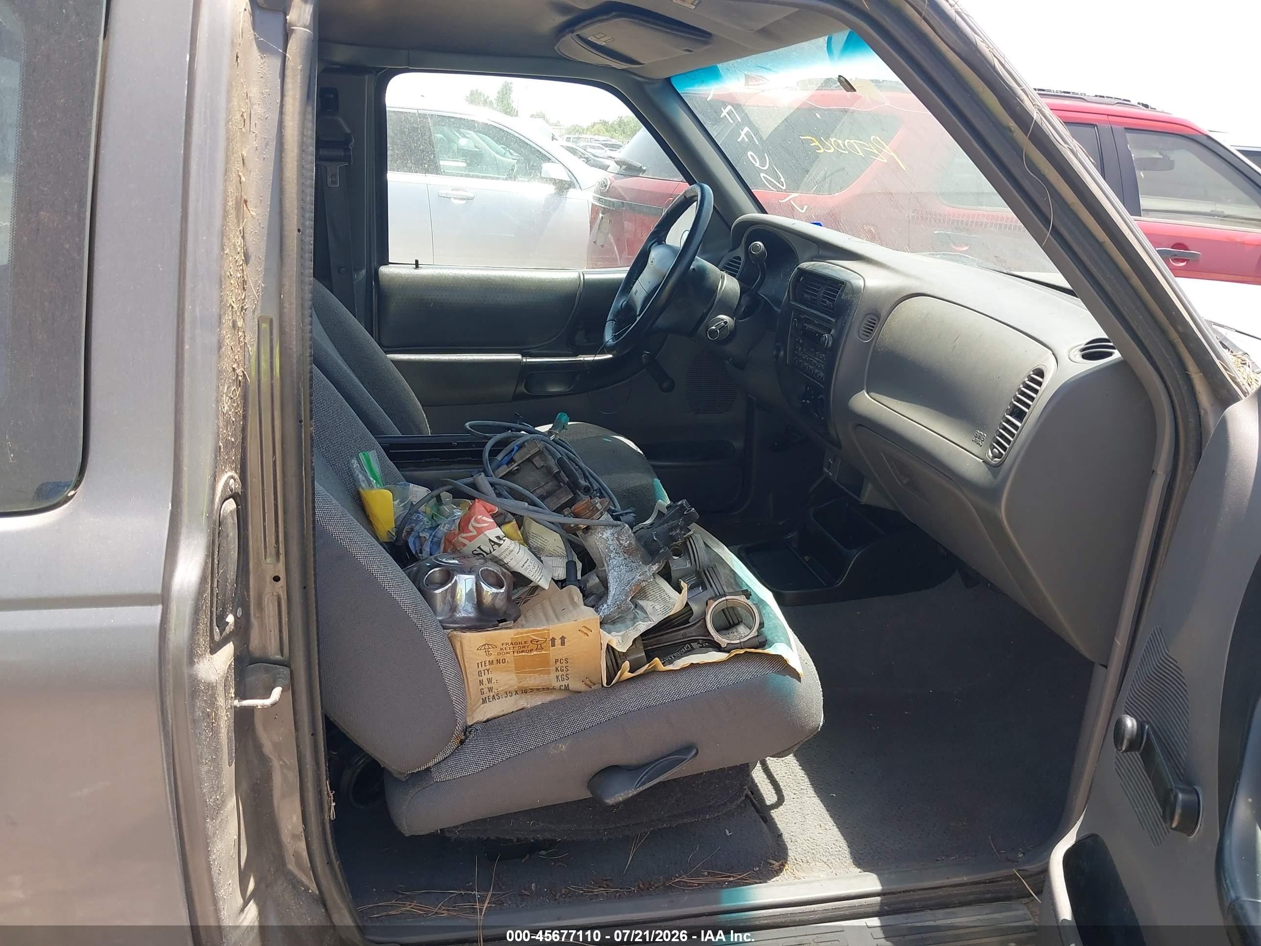 2000 Ford Ranger Xl/xlt Gray vin: 1FTYR14V4YPA64470