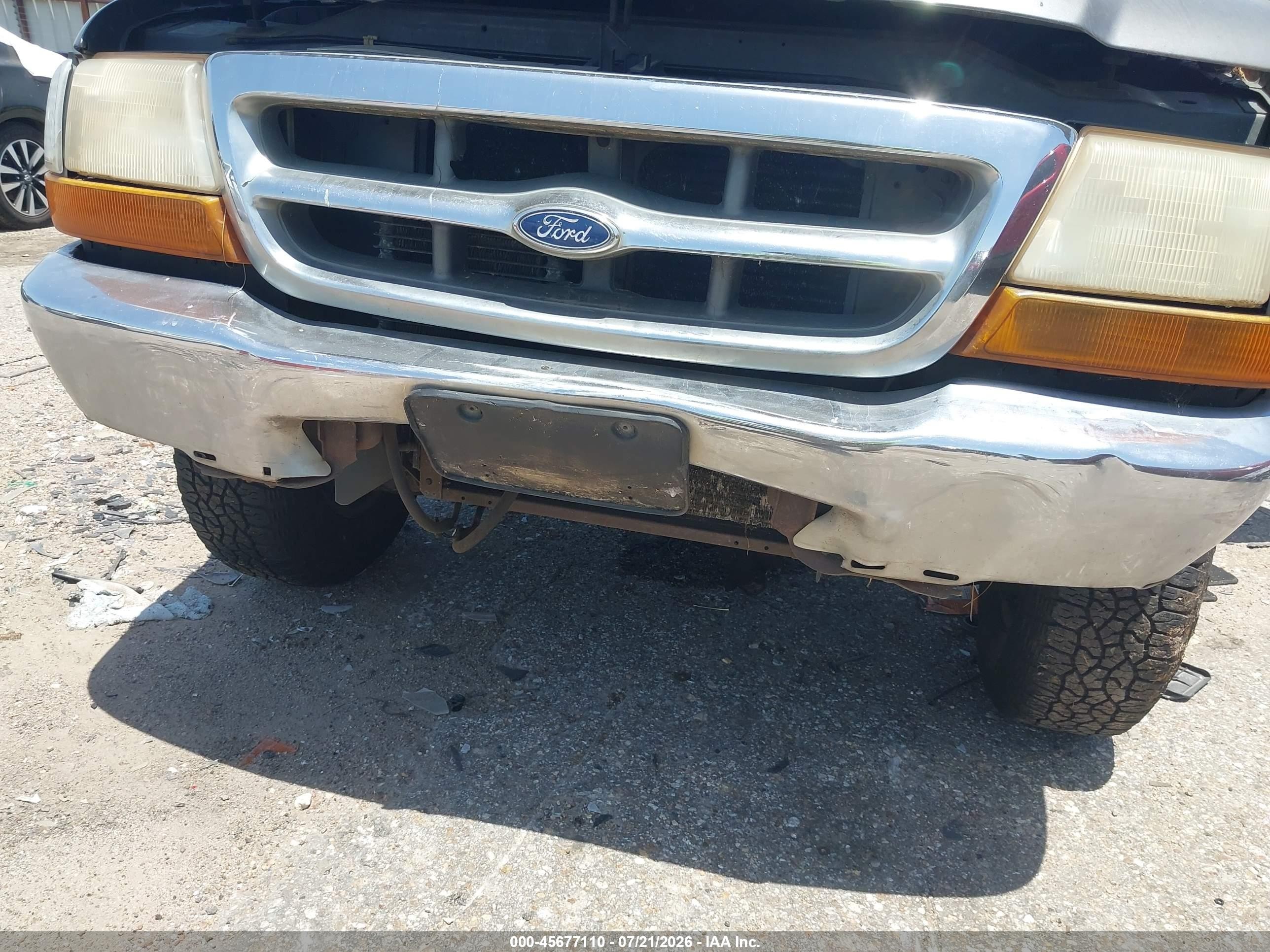 2000 Ford Ranger Xl/xlt Gray vin: 1FTYR14V4YPA64470