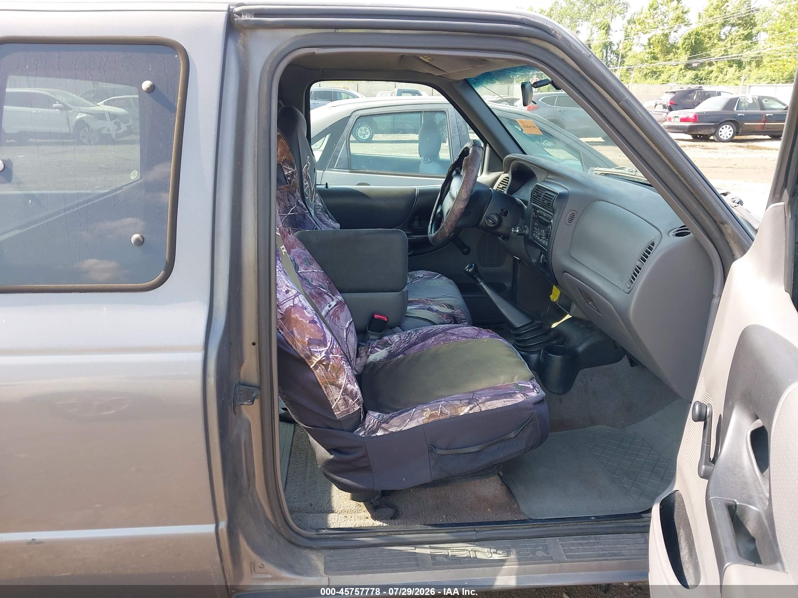 2000 Ford Ranger Xl/xlt Gray vin: 1FTYR14V4YPA86730