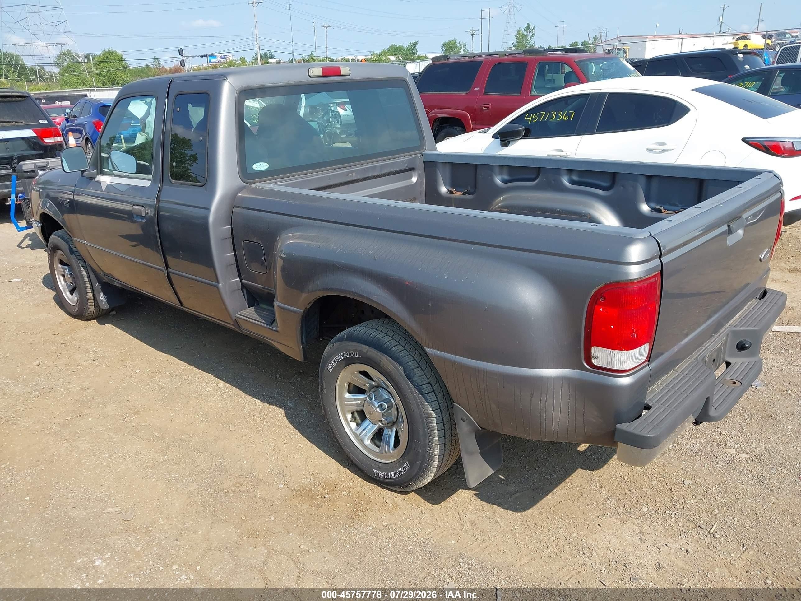 2000 Ford Ranger Xl/xlt Gray vin: 1FTYR14V4YPA86730