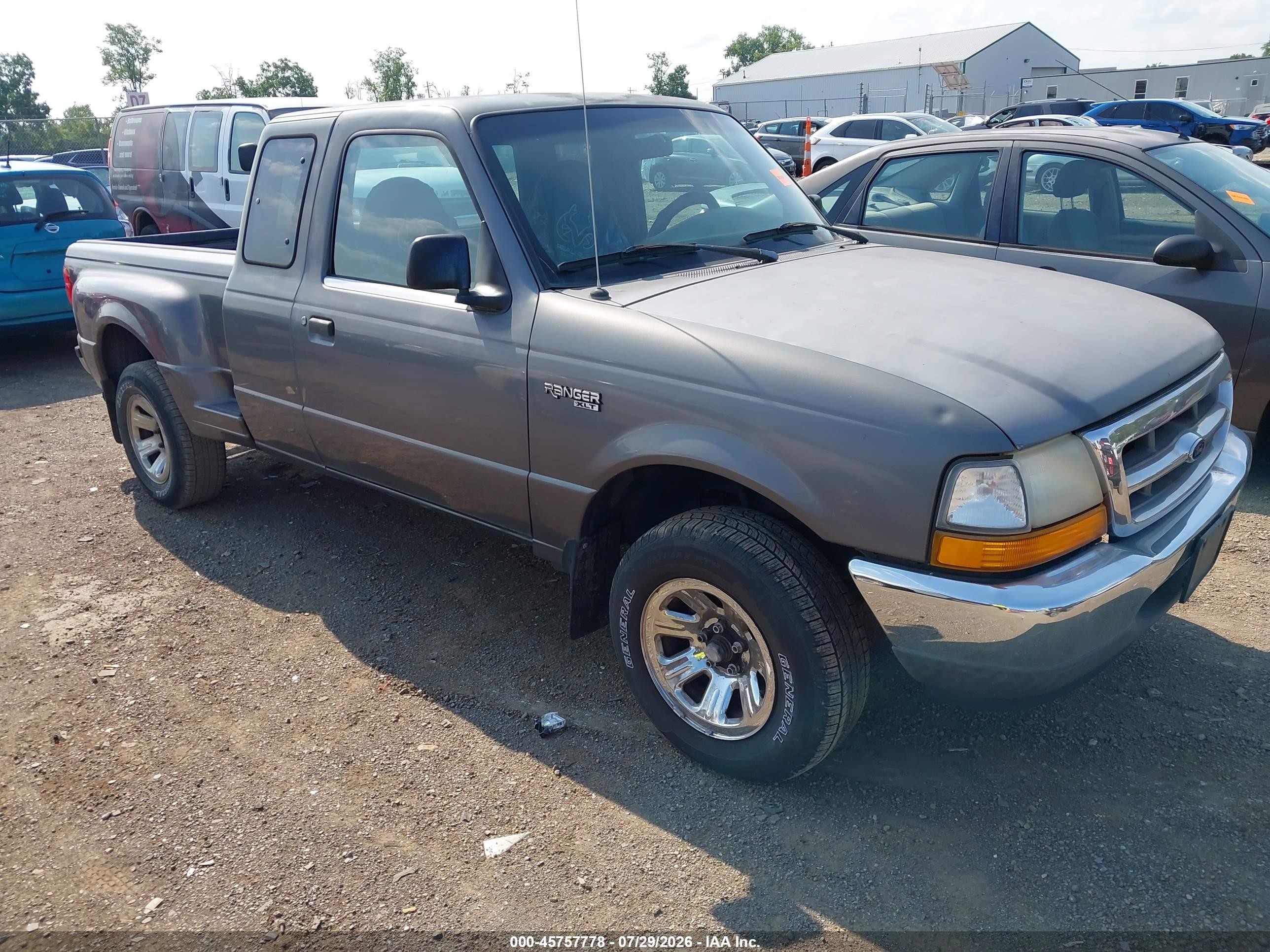2000 Ford Ranger Xl/xlt Gray vin: 1FTYR14V4YPA86730