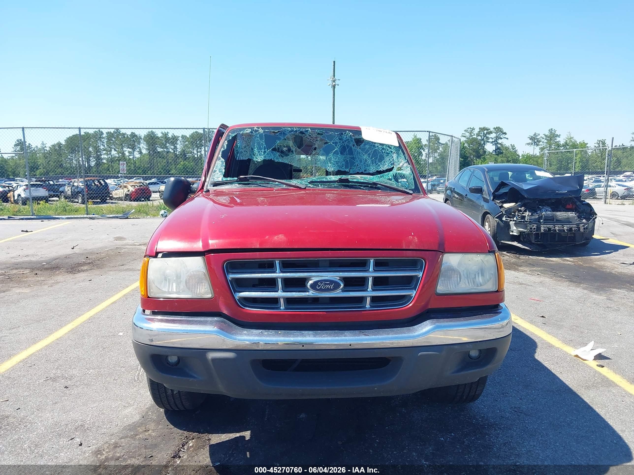 2001 Ford Ranger Edge/xl/xlt Красный vin: 1FTYR14V51PB20146