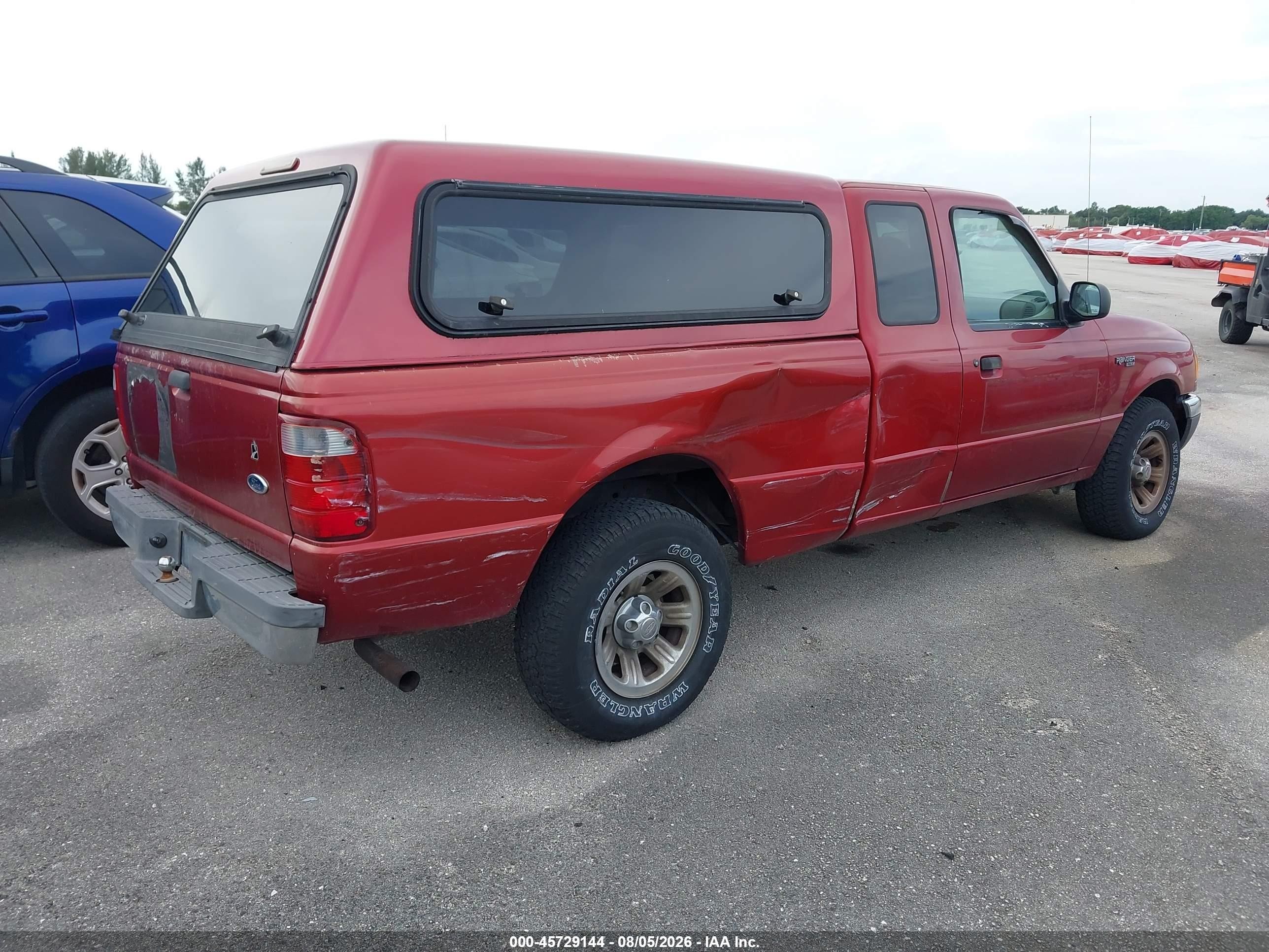 2002 Ford Ranger Edge/tremor/xl/xlt Red vin: 1FTYR14V52PB55304