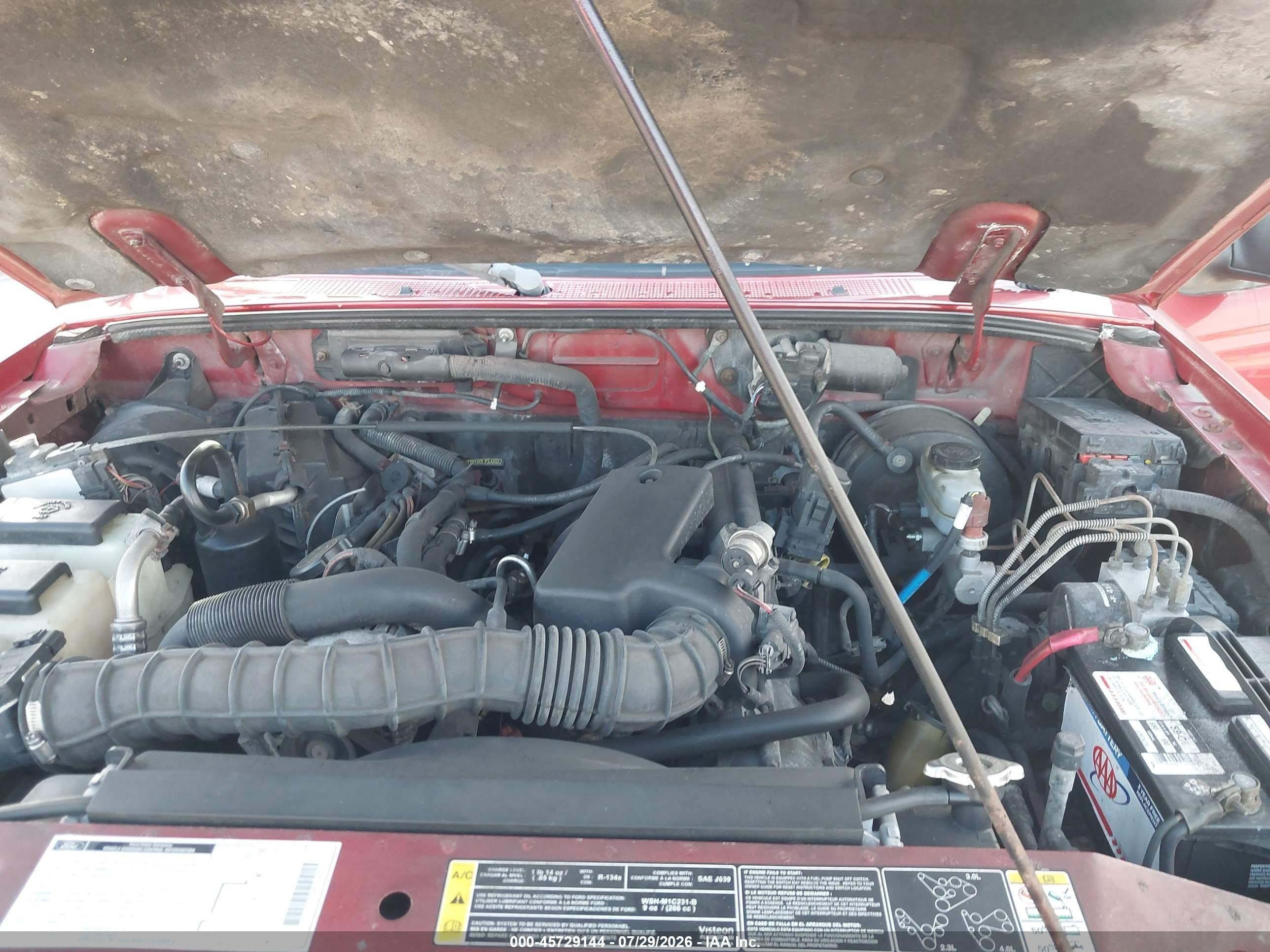2002 Ford Ranger Edge/tremor/xl/xlt Red vin: 1FTYR14V52PB55304