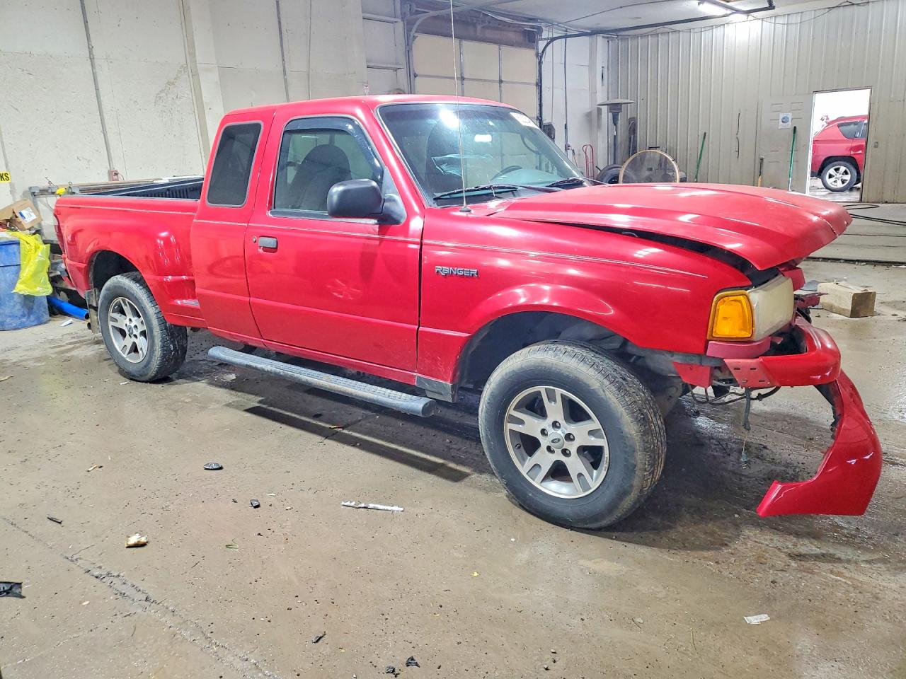 2003 Ford Ranger Super Cab Red vin: 1FTYR14V53PA88088
