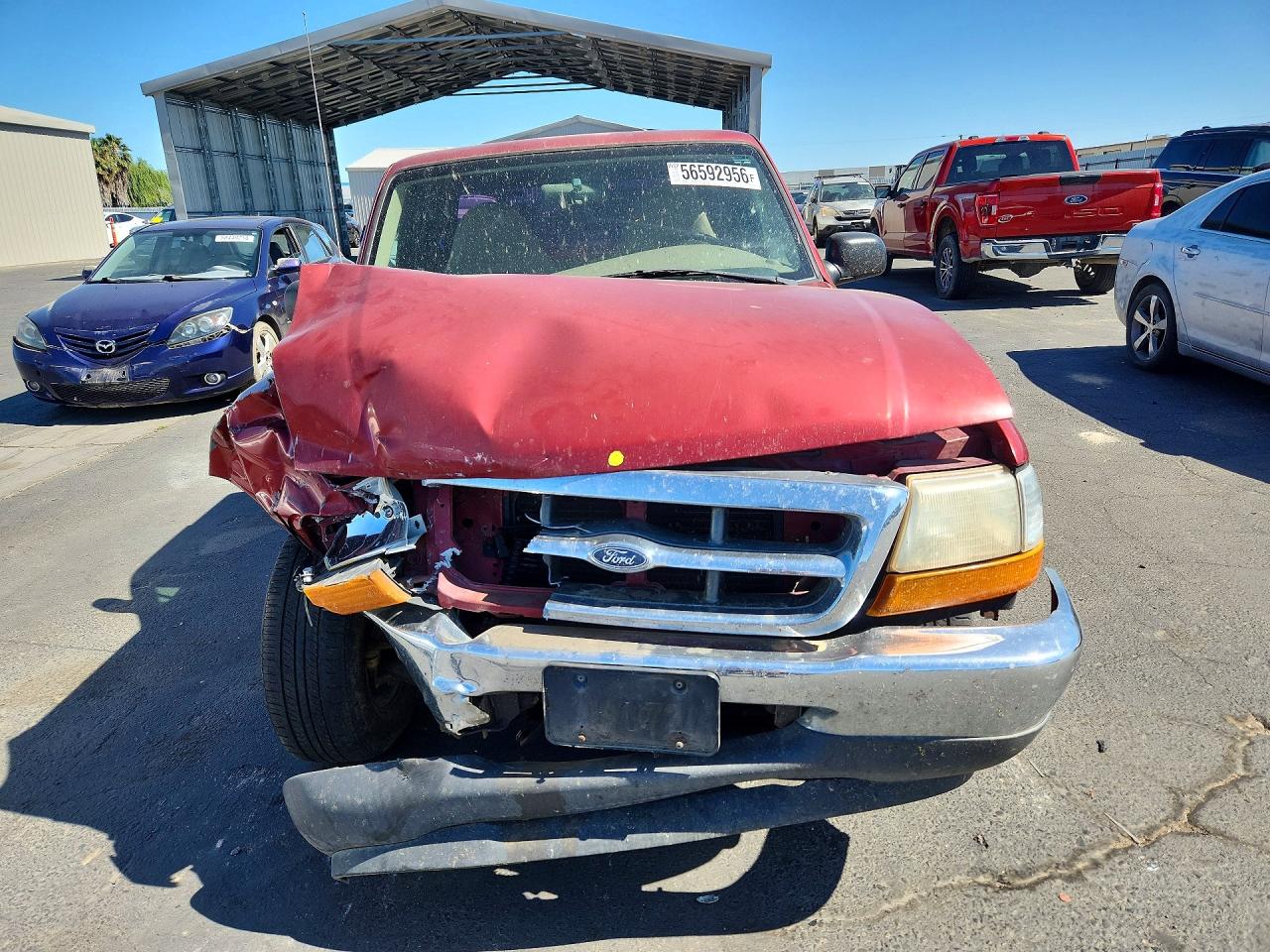 2000 Ford Ranger Super Cab Red vin: 1FTYR14V5YPA79544