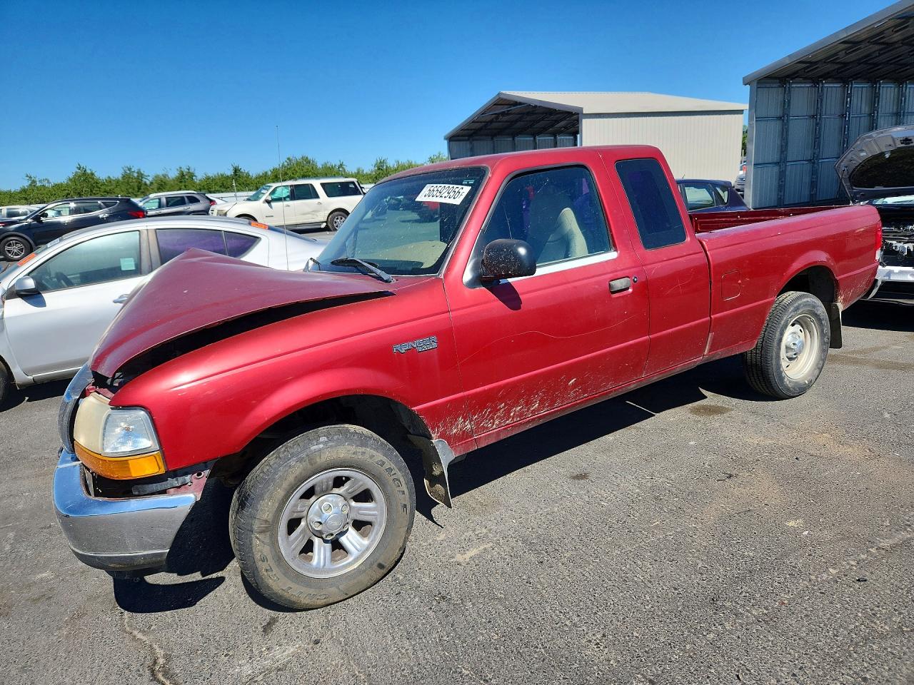 2000 Ford Ranger Super Cab Red vin: 1FTYR14V5YPA79544