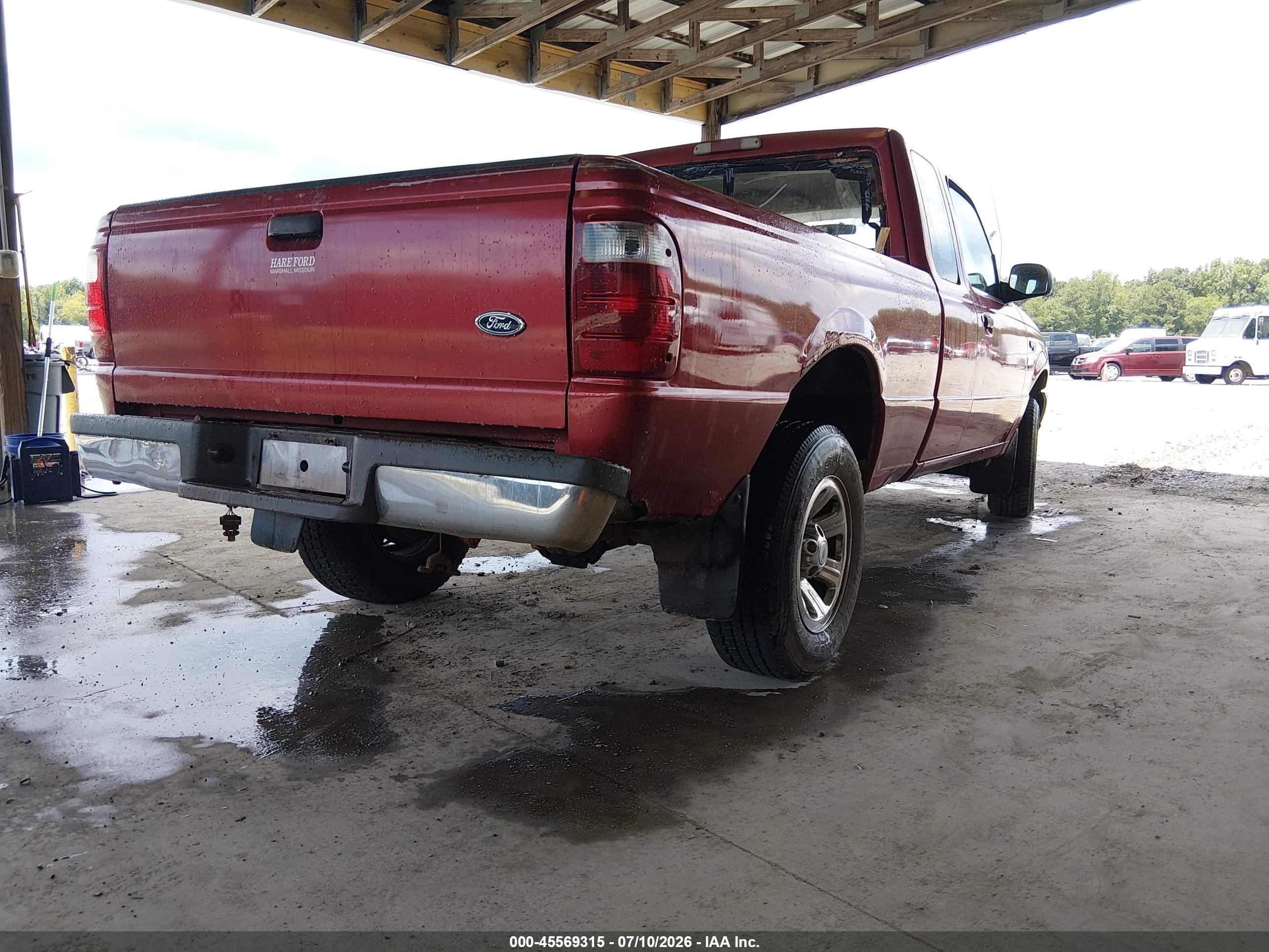 2000 Ford Ranger Xl/xlt Red vin: 1FTYR14V5YPB72337