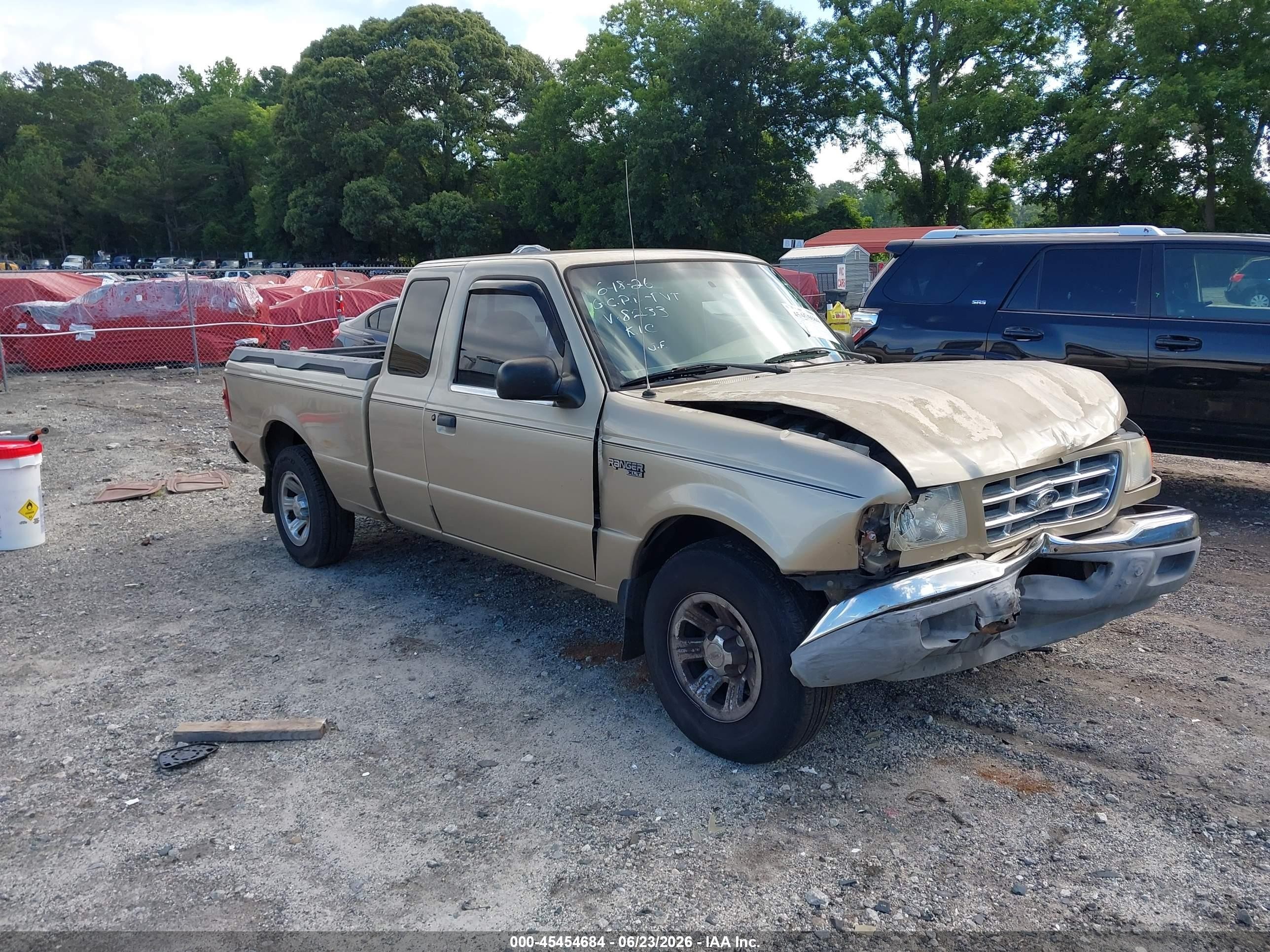 2001 Ford Ranger Edge/xl/xlt Champagne vin: 1FTYR14V61PB08233