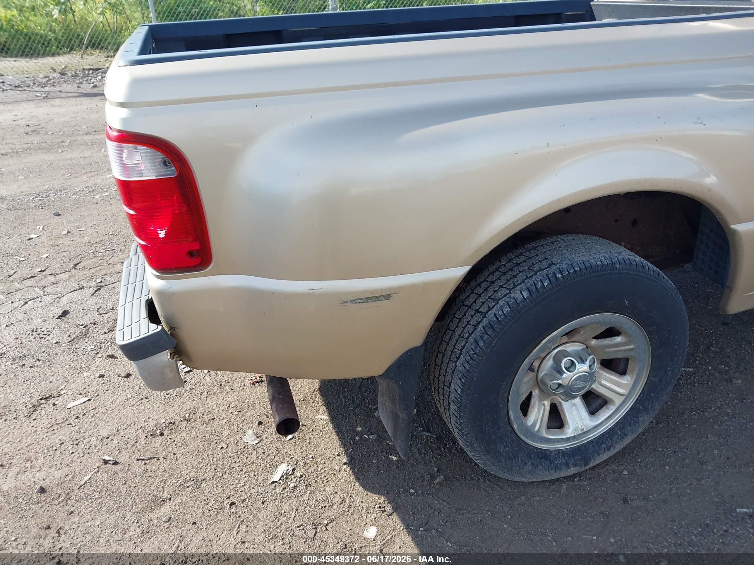 2001 Ford Ranger Edge/xl/xlt Gold vin: 1FTYR14V61PB32502